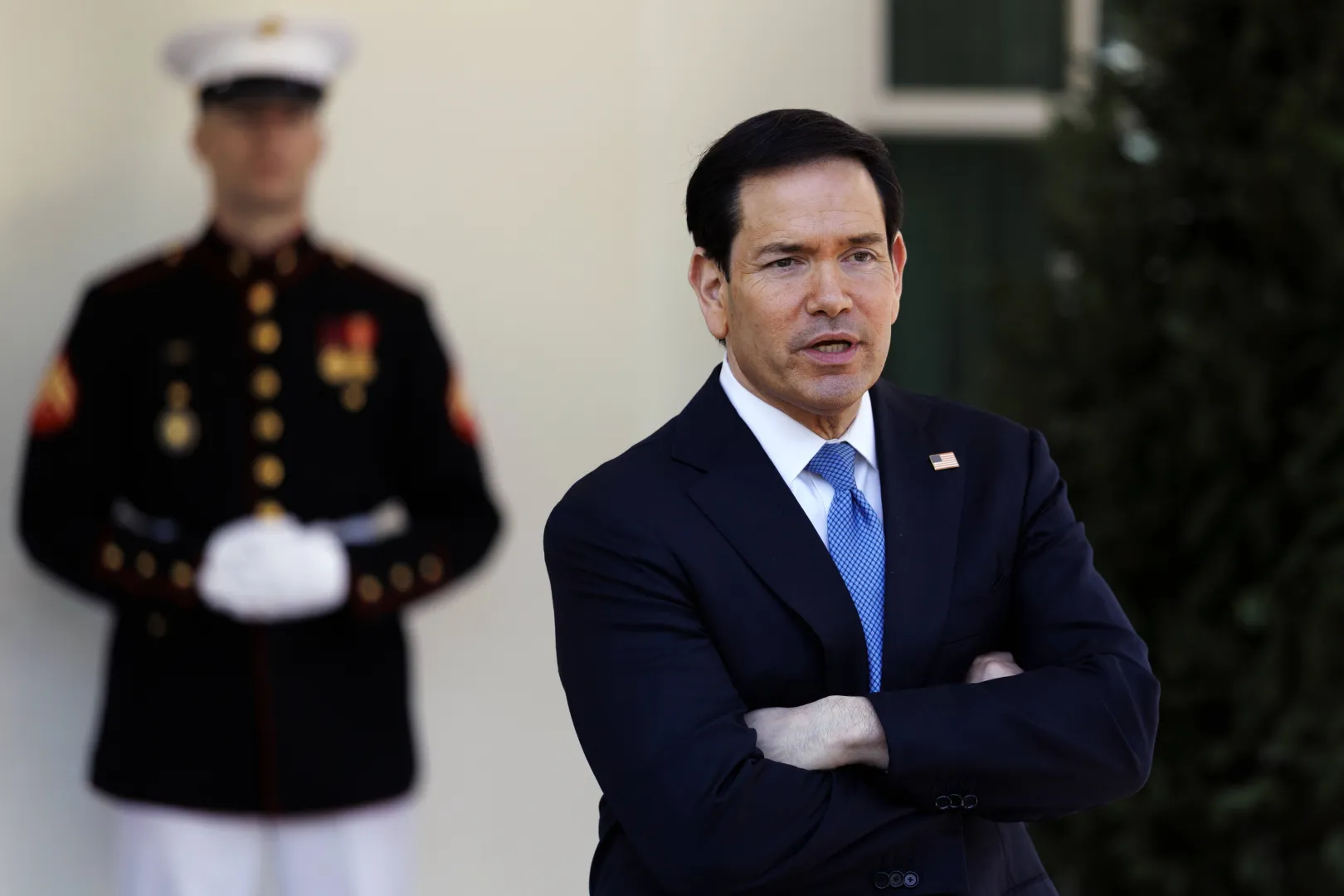 Sekretarz stanu USA Marco Rubio. Fot. PAP/EPA/WILL OLIVER