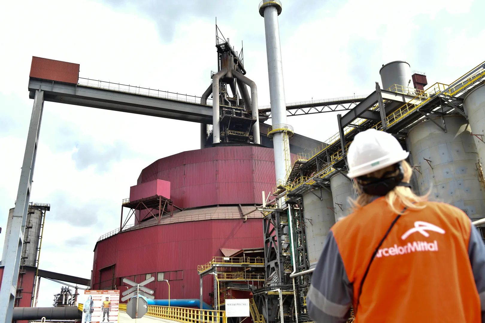 ArcelorMittal Poland, oddział w Dąbrowie Górniczej. Fot. PAP/Art Service