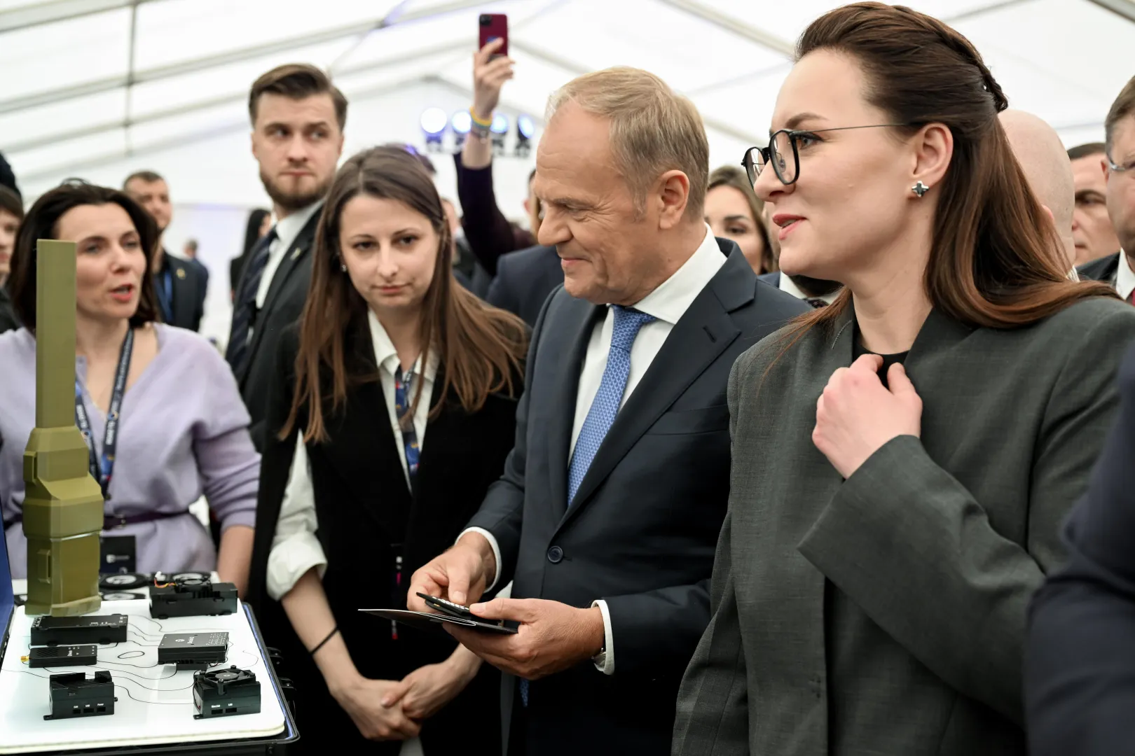 Julija Swyrydenko, premier Donald Tusk. Fot. PAP/Wojtek Jargiło