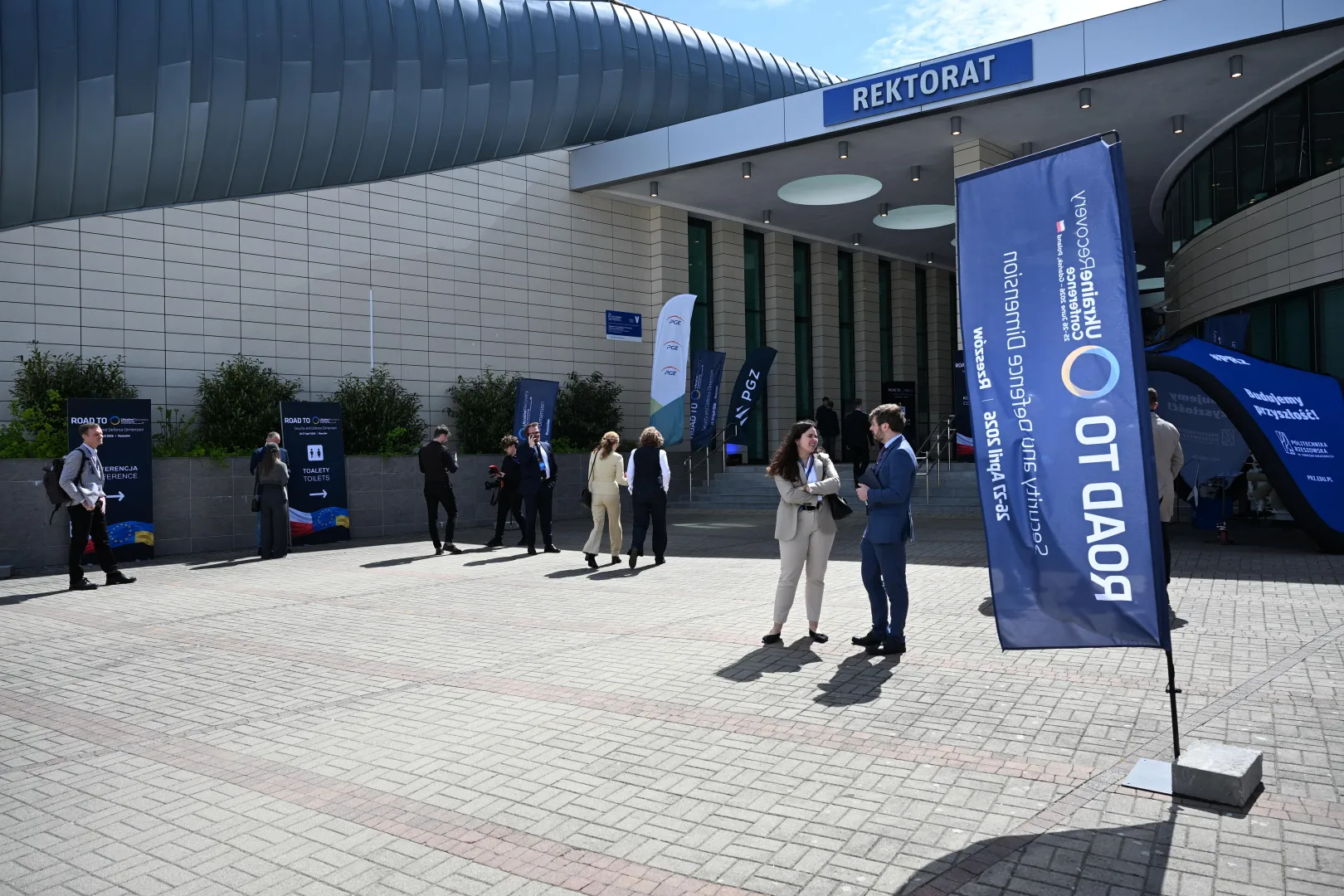 Konferencja „Road to URC – Security and Defence Dimension” na Politechnice Rzeszowskiej Fot. PAP/Wojtek Jargiło