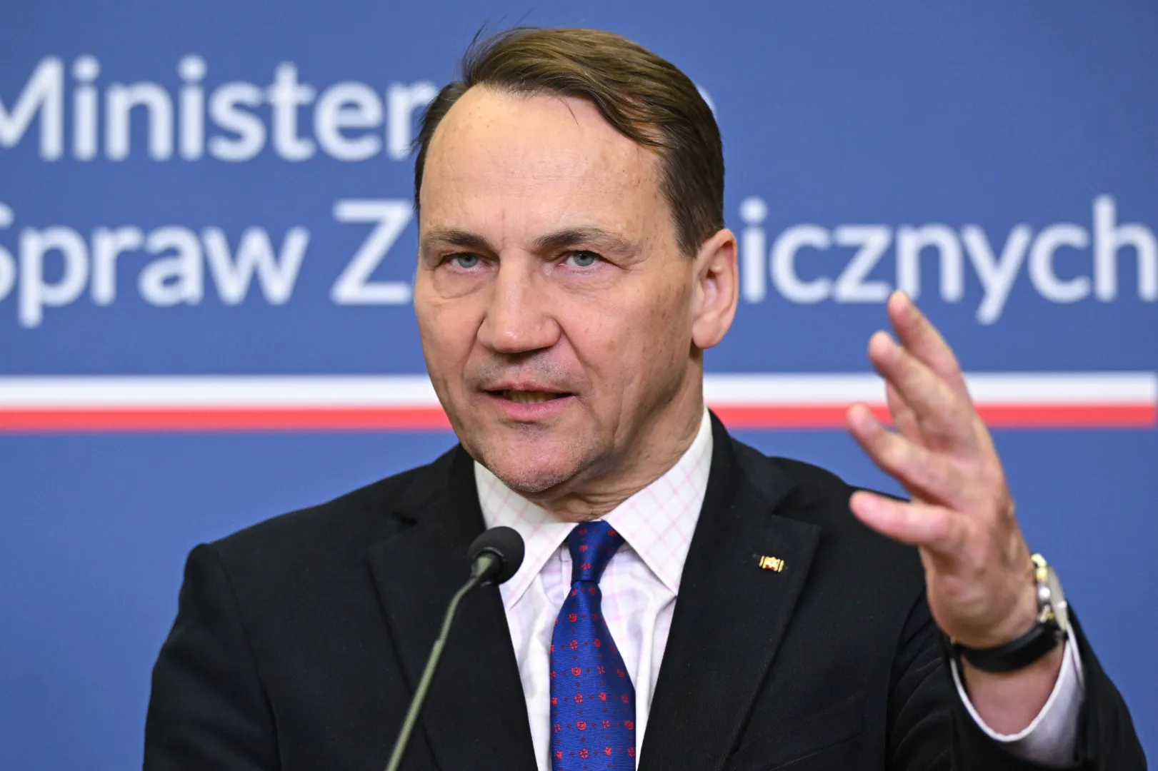 Вице-премьер и министр иностранных дел Польши Радослав Сикорский. Fot. PAP/	Radek Pietruszka