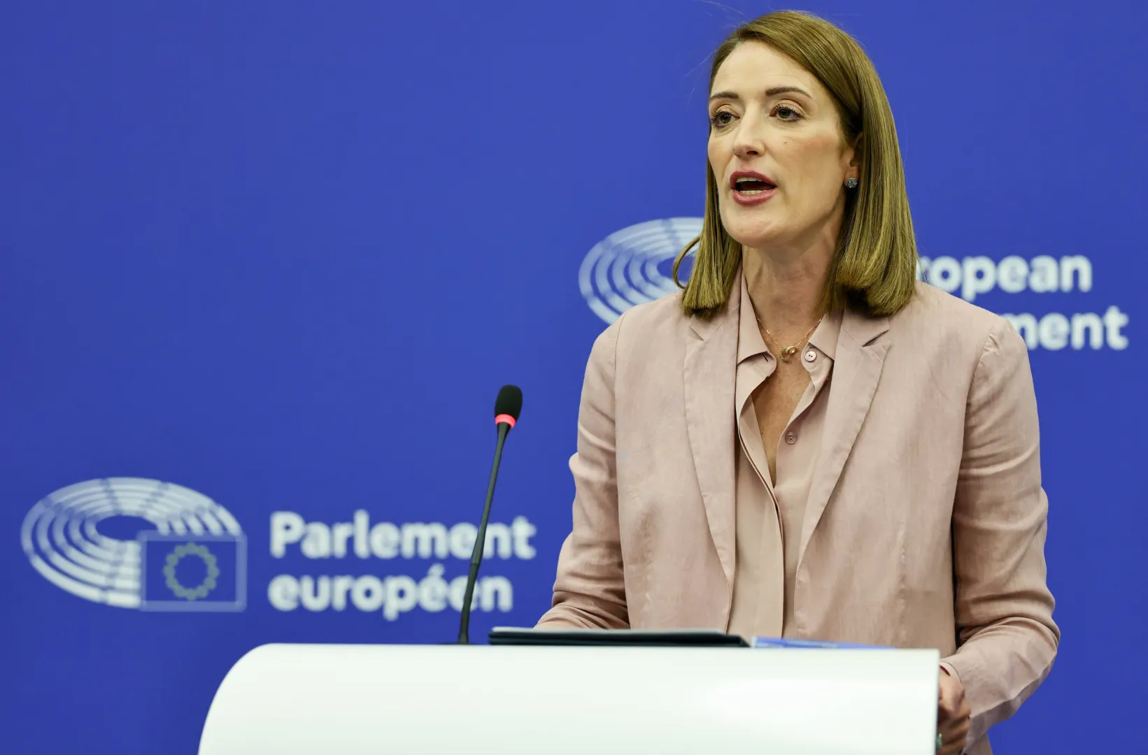 Roberta Metsola. Fot. EPA/RONALD WITTEK