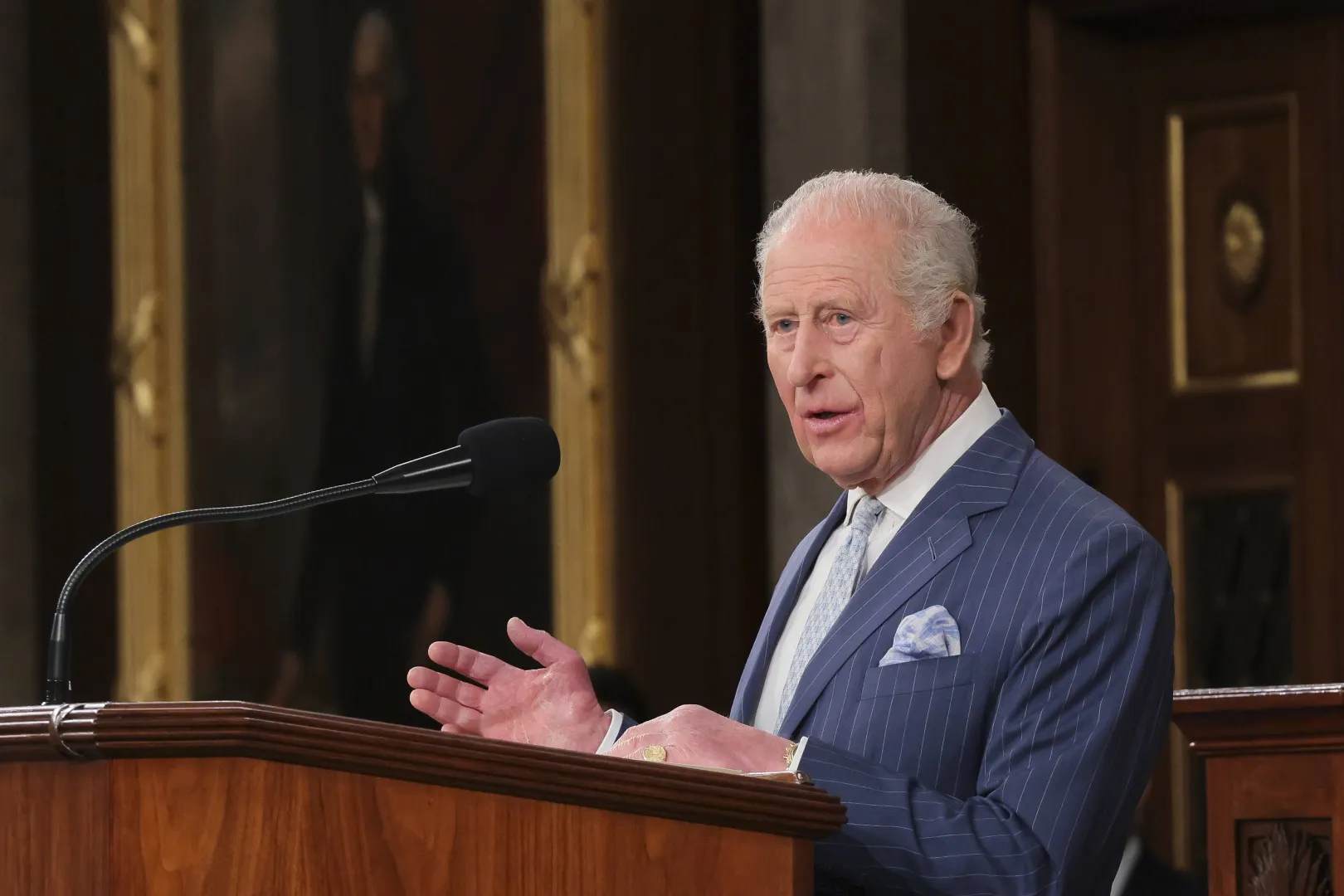 Król Karol III. Fot. PAP/EPA/KYLIE COOPER / POOL