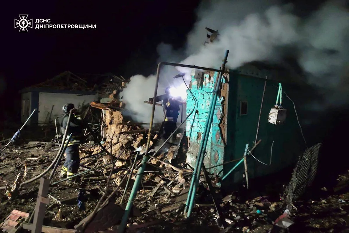 Днепропетровская область Украины. После российских атак. Fot. Facebook/ДСНС України