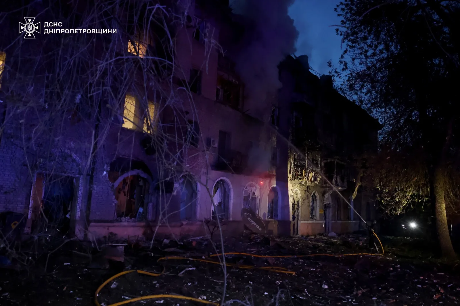 Разрушения в Днепропетровской области. Fot. Facebook/ДСНС України