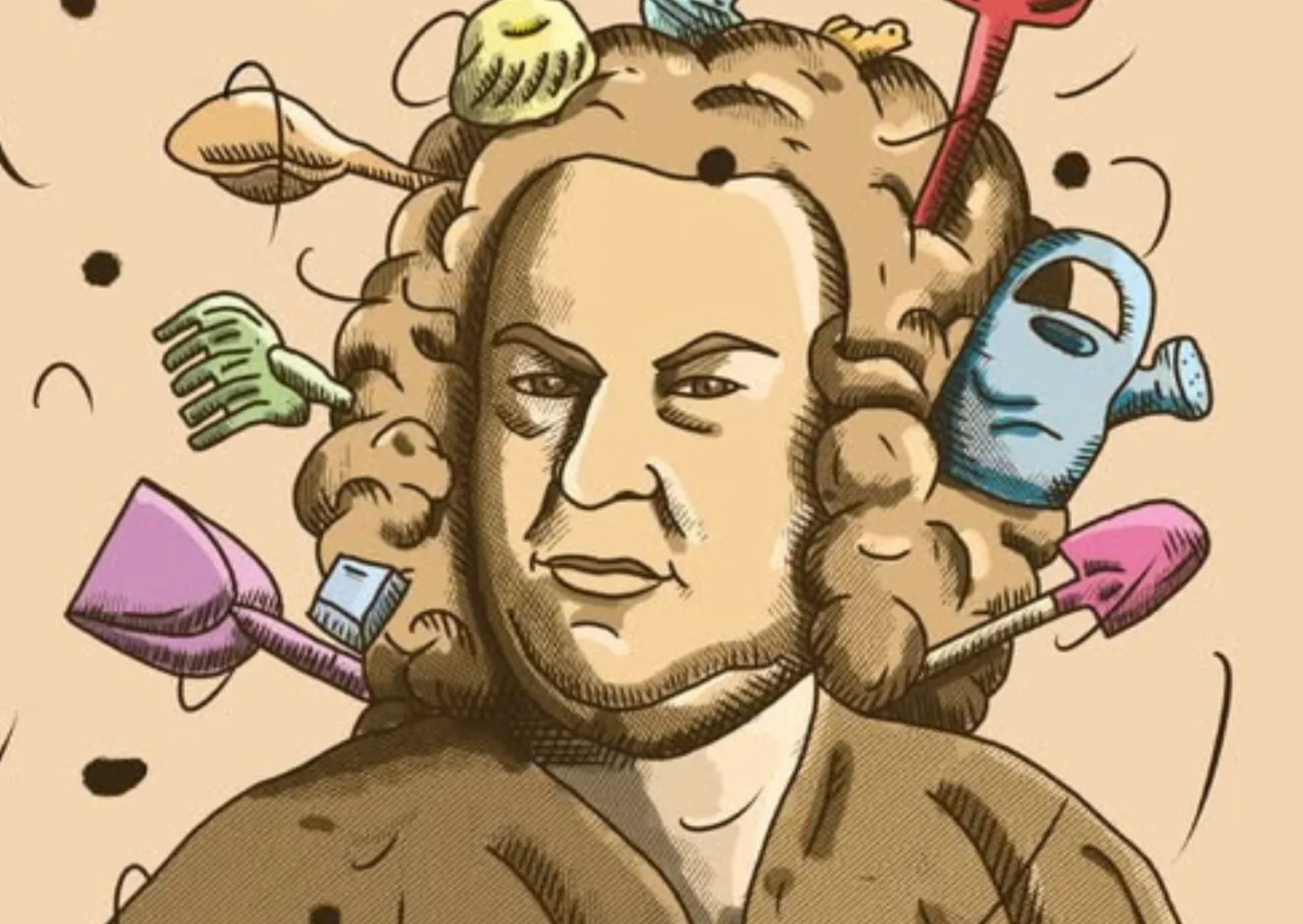 Plakat promujący kampanię "Bach w piach". Fot. FundacjaMEAKULTURA/facebook