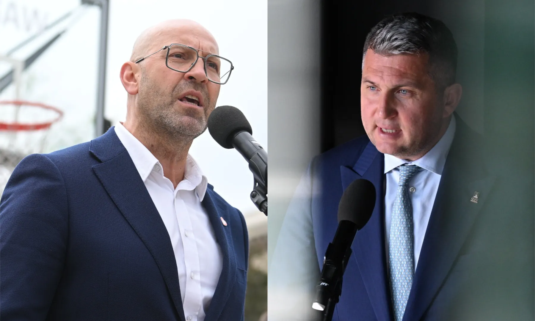 Minister sportu i turystyki Jakub Rutnicki i prezes PKOl Radosław Piesiewicz. Fot. PAP/Marcin Obara/Radek Pietruszka