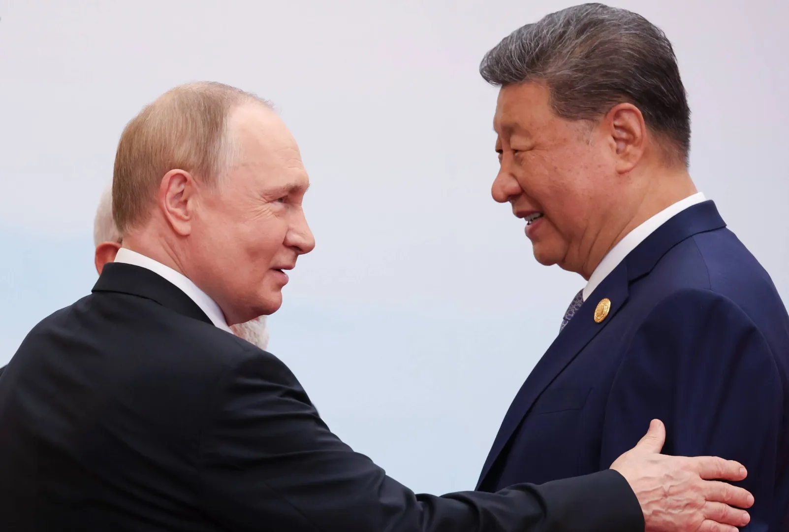 Przywódca Rosji Władimir Putin i przywódca Chin Xi Jinping. Fot. PAP/EPA/ALEXANDER KAZAKOV/SPUTNIK/KREMLIN / POOL