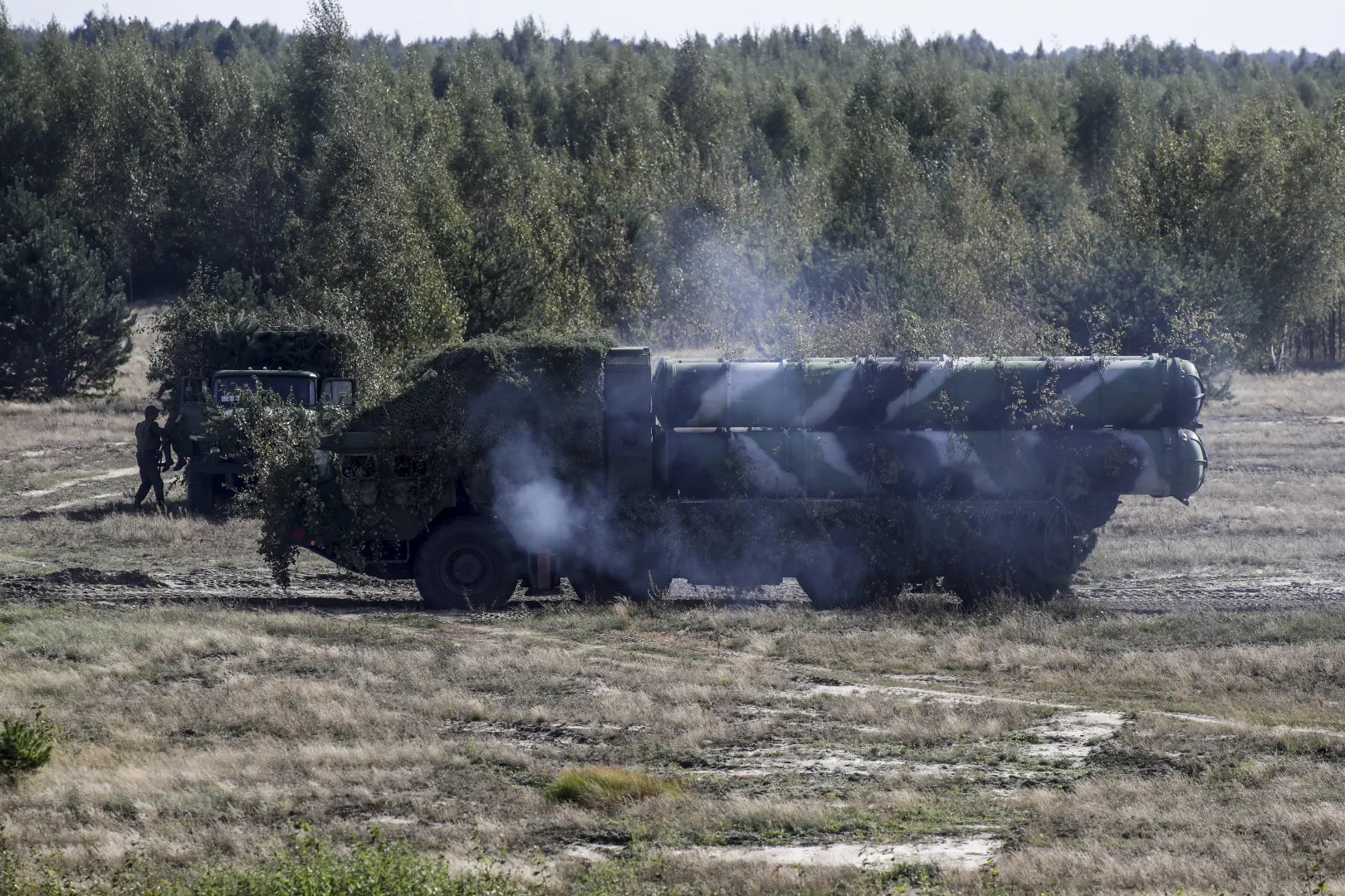 Беларусь. Военные учения. Fot. PAP/EPA/SERGEI GRITS (фотоиллюстрация)