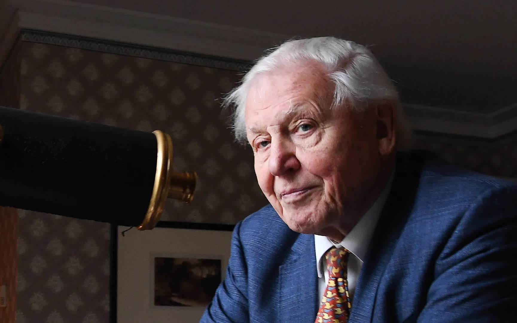 Sir. David Attenborough. Fot. PAP/EPA/ANDY RAIN 