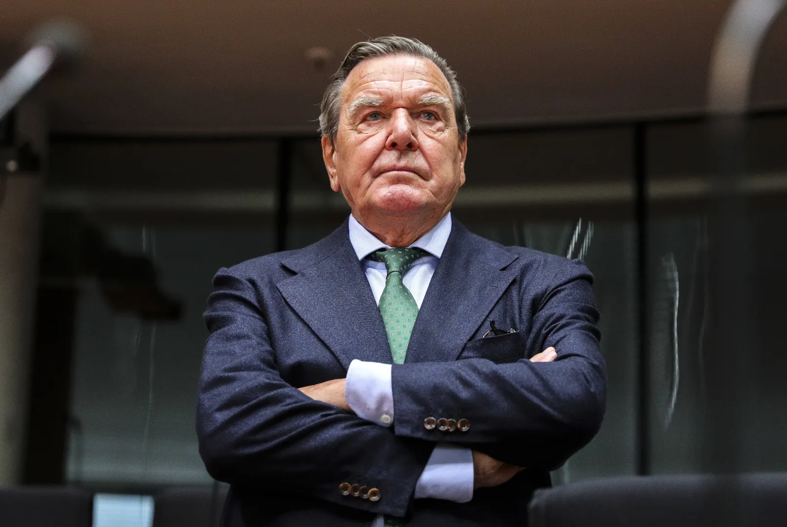 Gerhard Schroeder. Fot. PAP/EPA/OMER MESSINGER