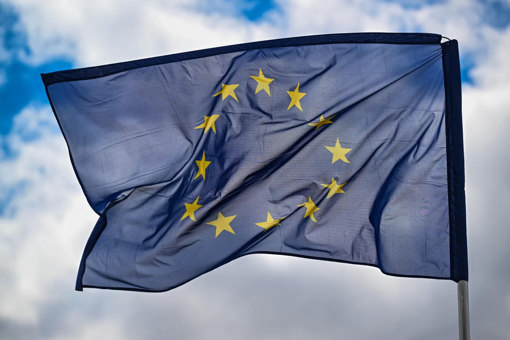 Flaga europejska. Fot. PAP/	Wojtek Jargiło