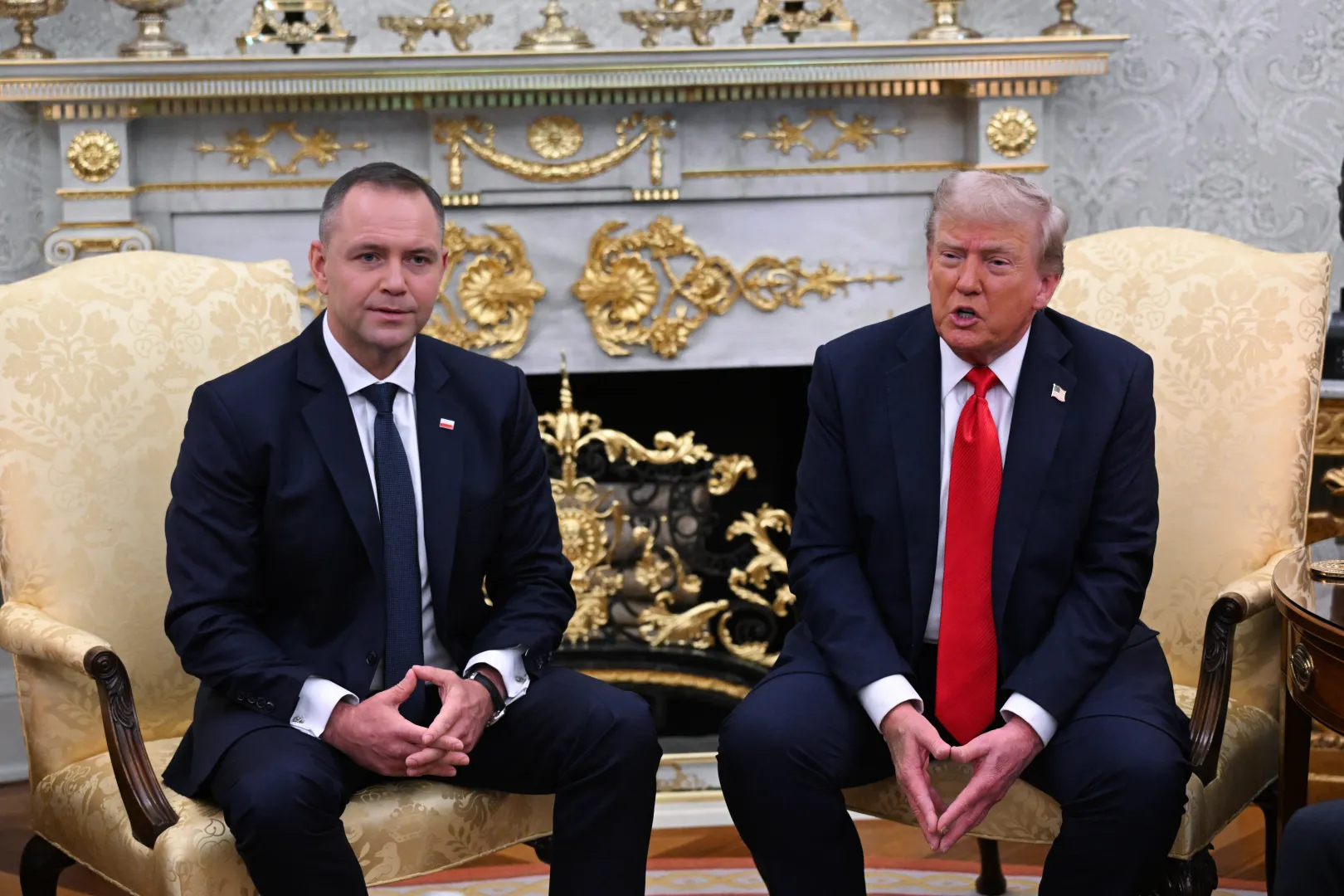 Prezydent RP Karol Nawrocki i prezydent USA Donald Trump. Fot. PAP/Radek Pietruszka