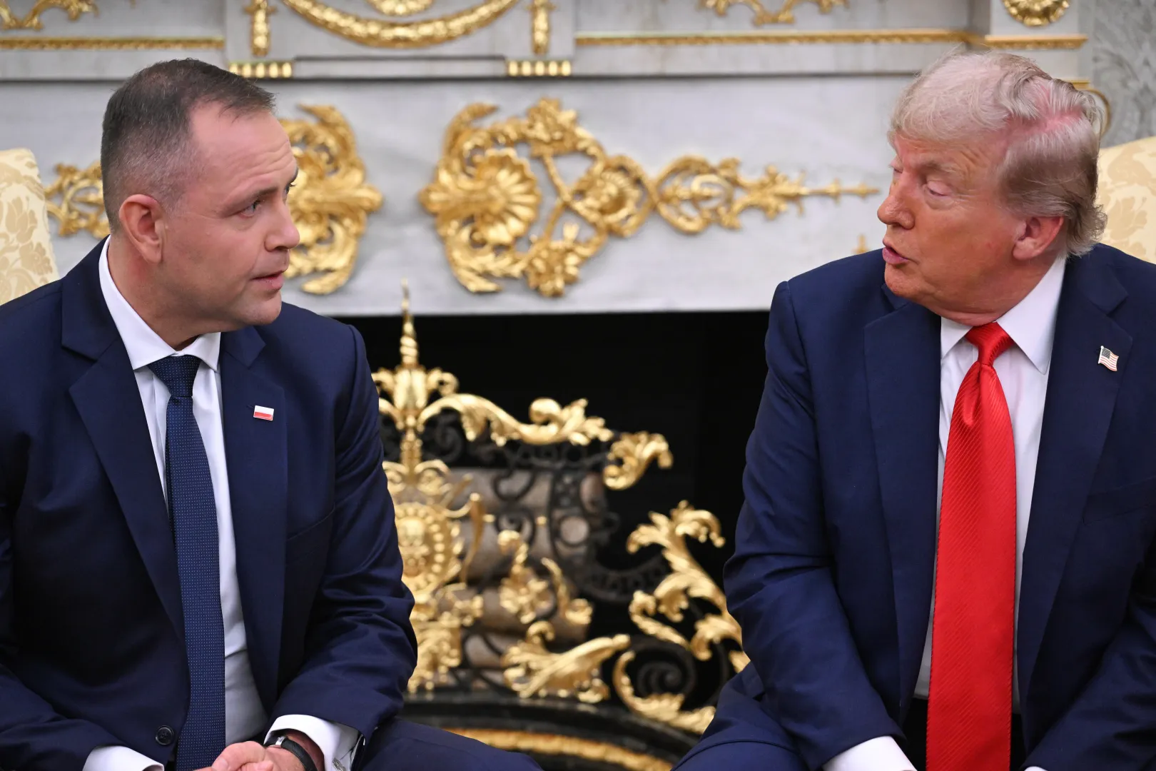 Prezydent Polski Karol Nawrocki i prezydent USA Donald Trump. Fot. PAP/Radek Pietruszka