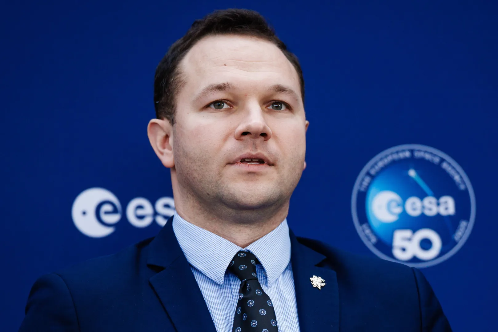 Edvinas Grikszas, litewski minister gospodarki i innowacji Fot. PAP/EPA/CLEMENS BILAN
