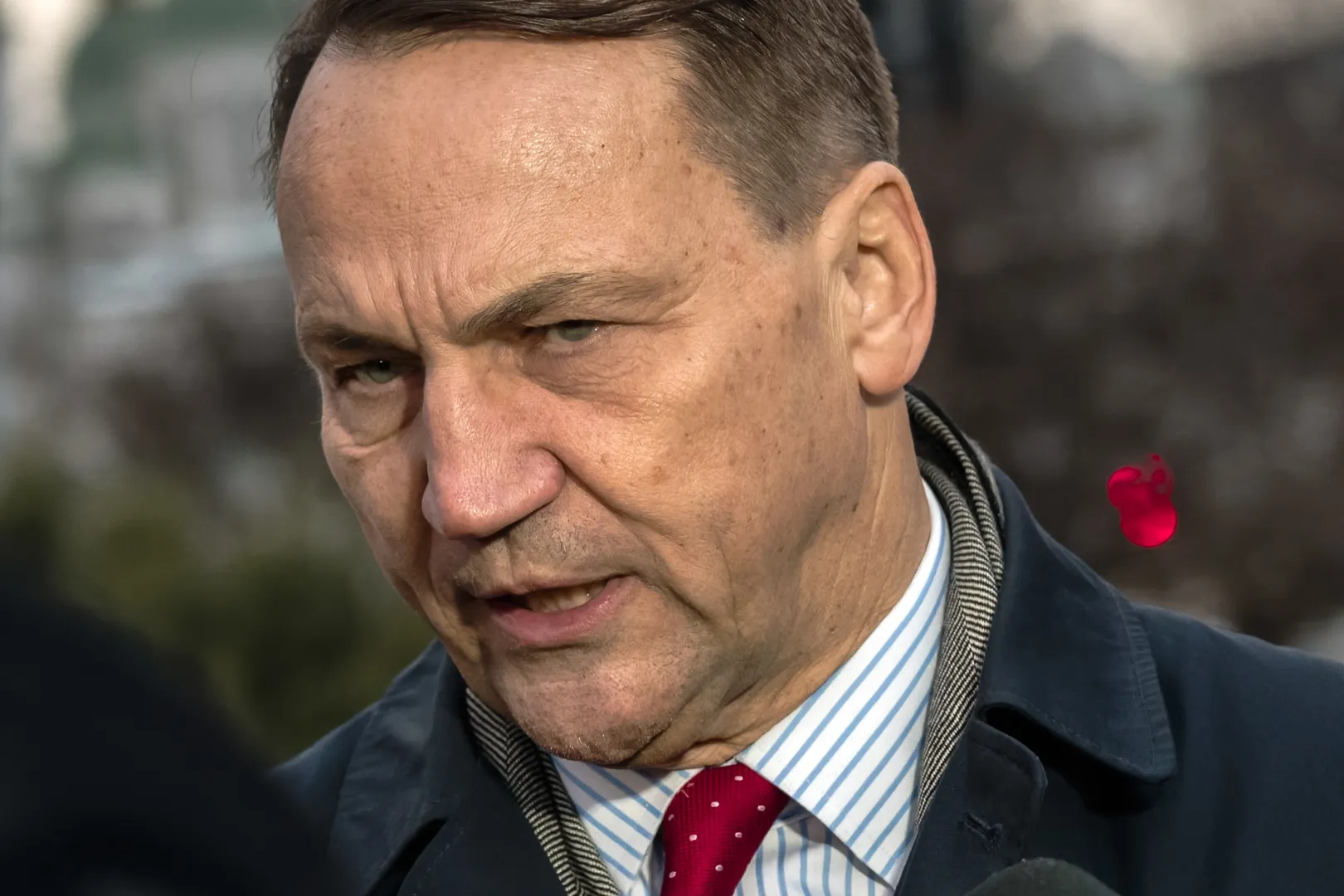 Szef MSZ Radosław Sikorski. Fot. PAP/Vladyslav Musiienko
