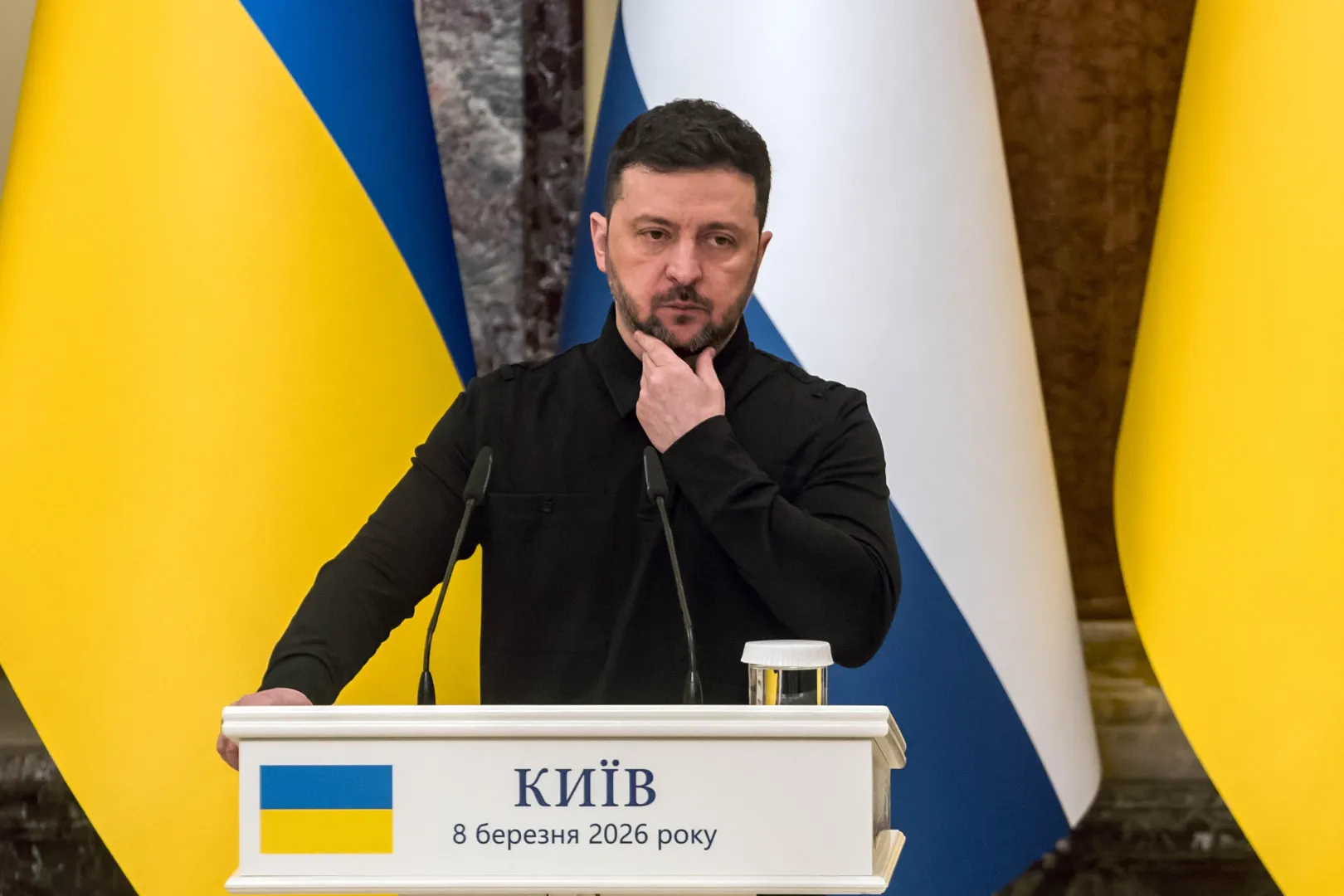 Prezydent Ukrainy Wołodymyr Zełenski. Fot. PAP/Vladyslav Musiienko