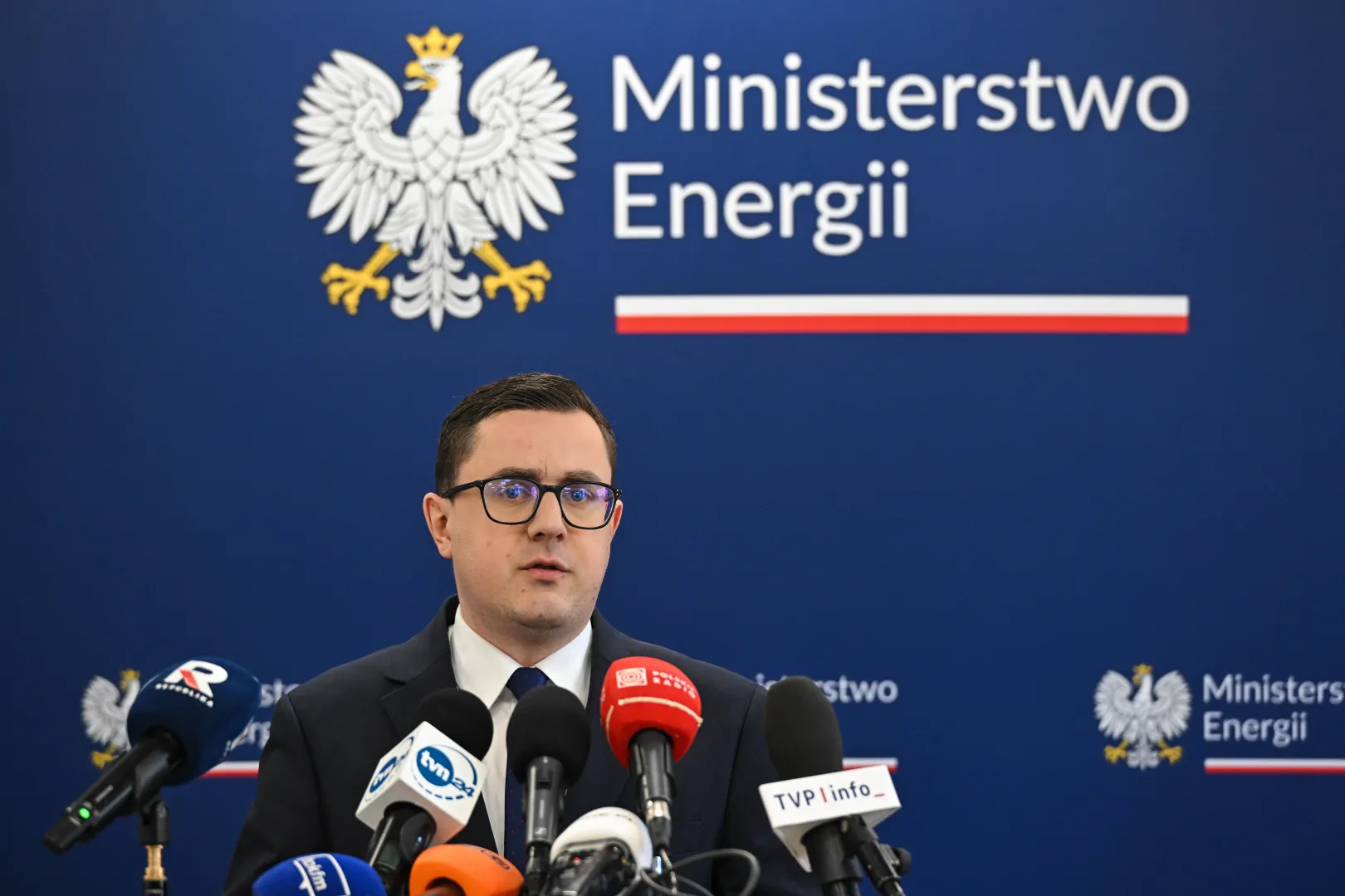 Minister energii Miłosz Motyka. Fot. PAP/	Radek Pietruszka