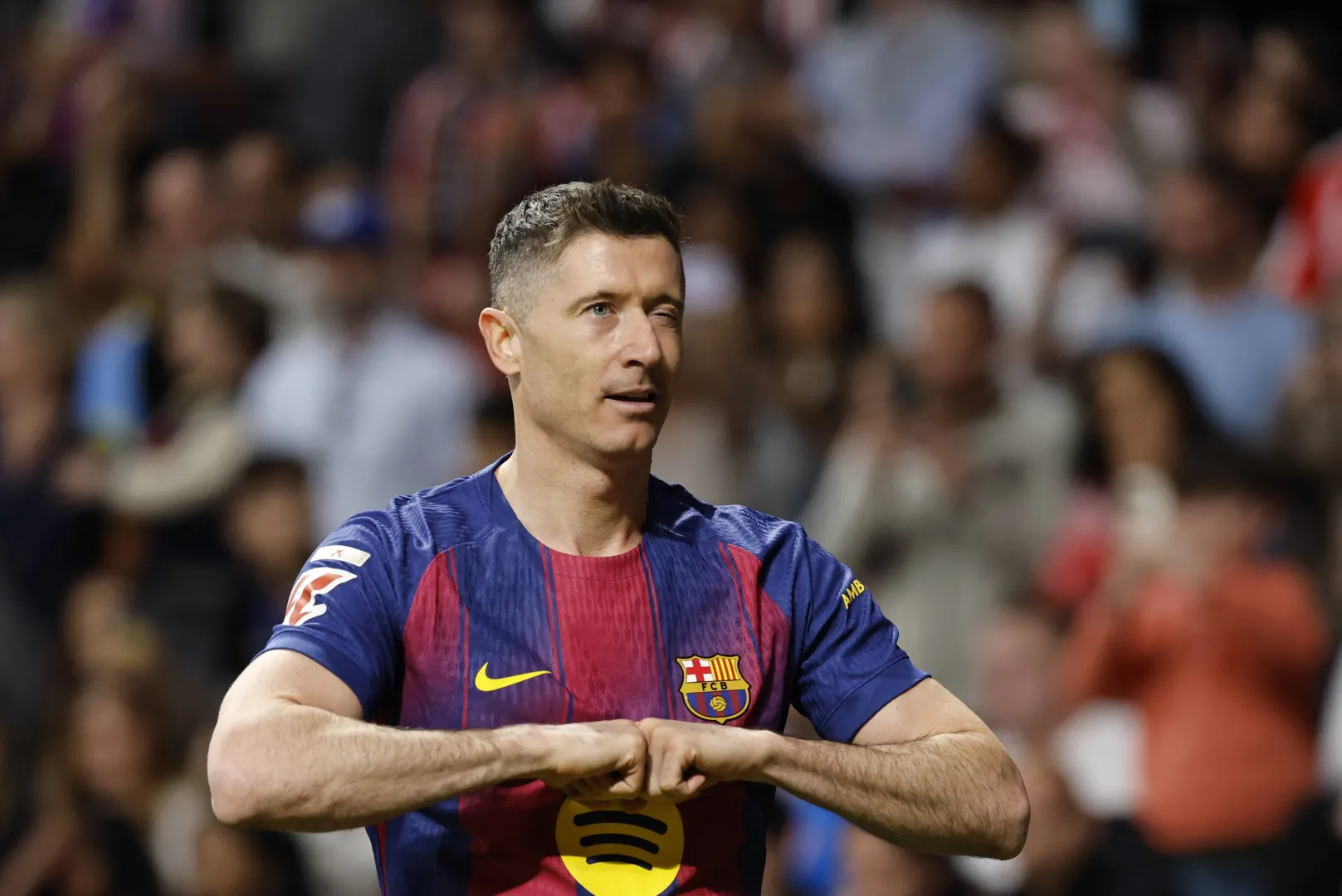 Robert Lewandowski Fot. PAP/EPA/Mariscal
