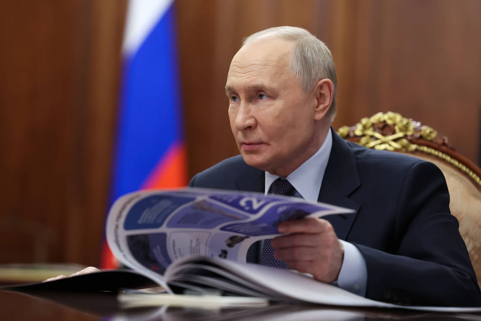 Przywódca Rosji Władimir Putin. Fot. PAP/EPA/ALEXANDER KAZAKOV/SPUTNIK/KREMLIN / POOL MANDATORY