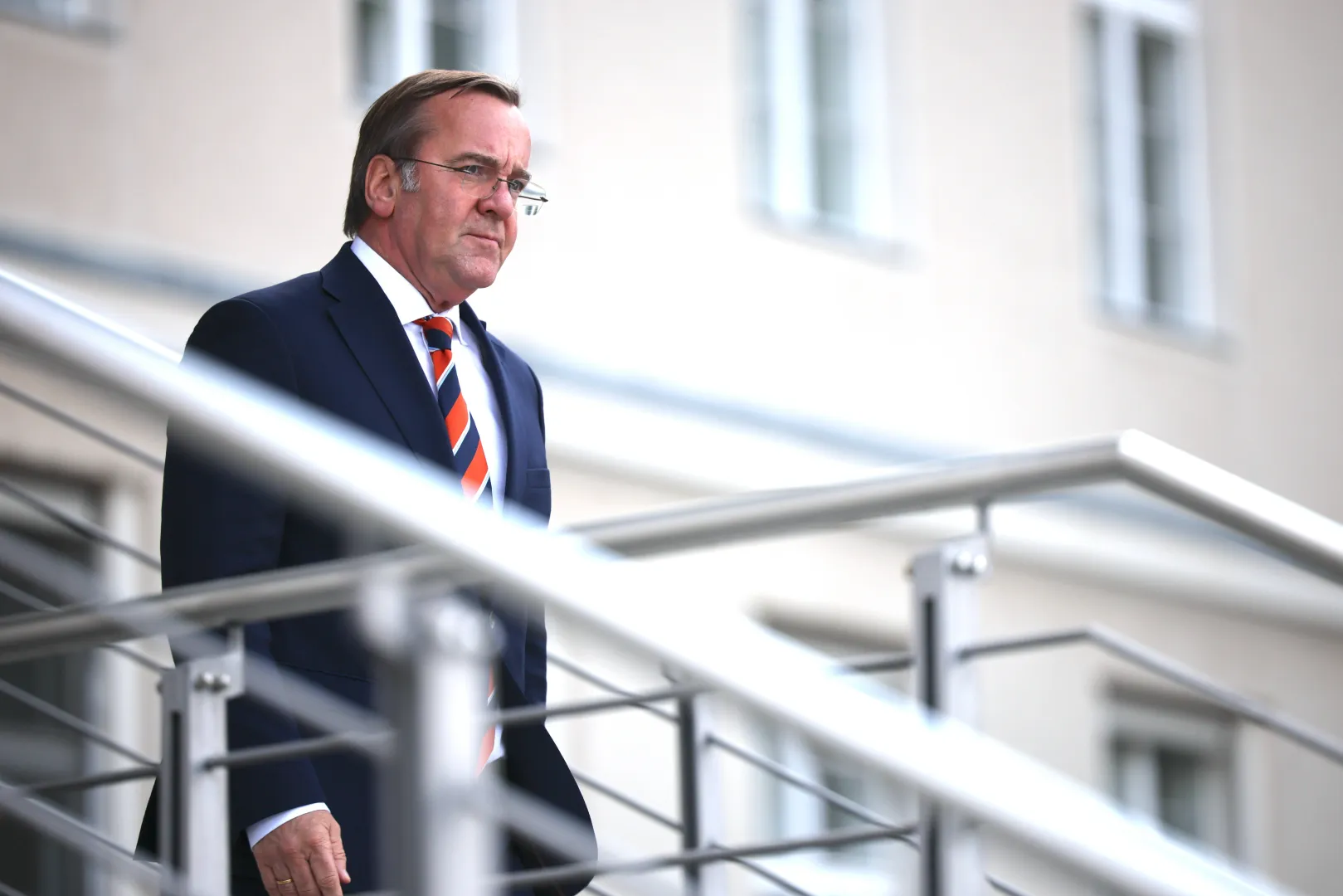 Minister obrony Niemiec Boris Pistorius. Fot. PAP/EPA/HANNIBAL HANSCHKE