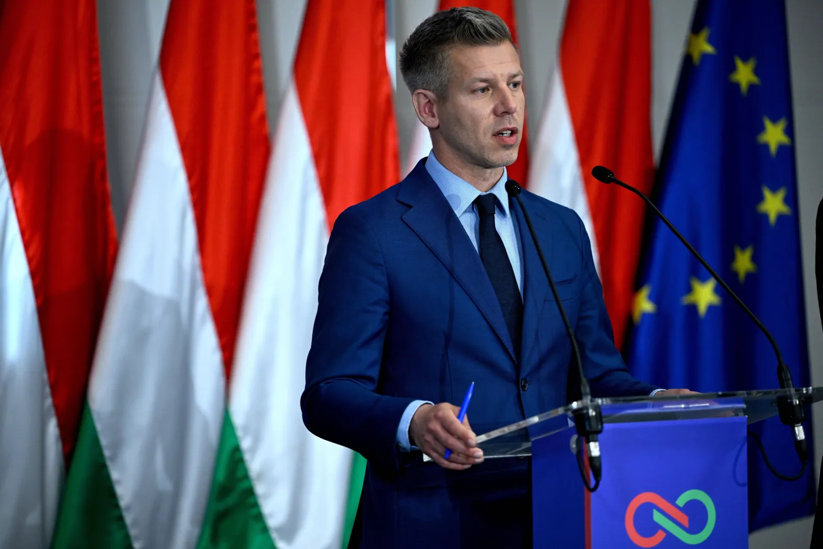 Peter Magyar. Fot. PAP/EPA/ROBERT HEGEDUS 