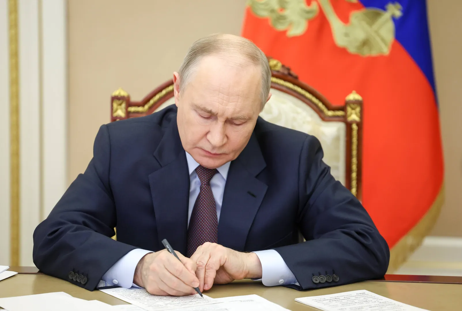 Владимир Путин. Fot. PAP/EPA/ALEXANDER KAZAKOV/SPUTNIK/KREMLIN POOL