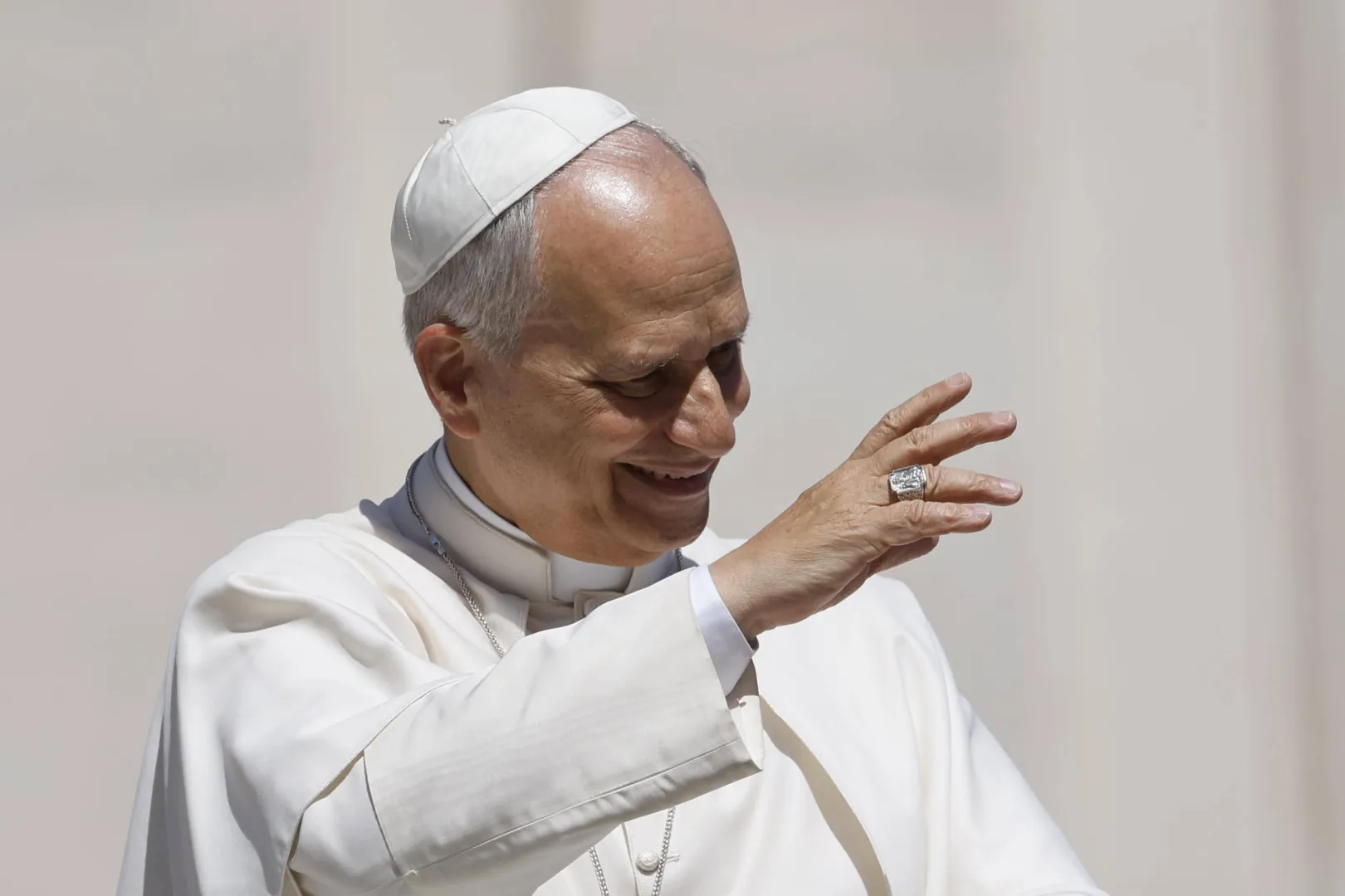 Papież Leon XIV Fot. PAP/EPA/FABIO FRUSTACI