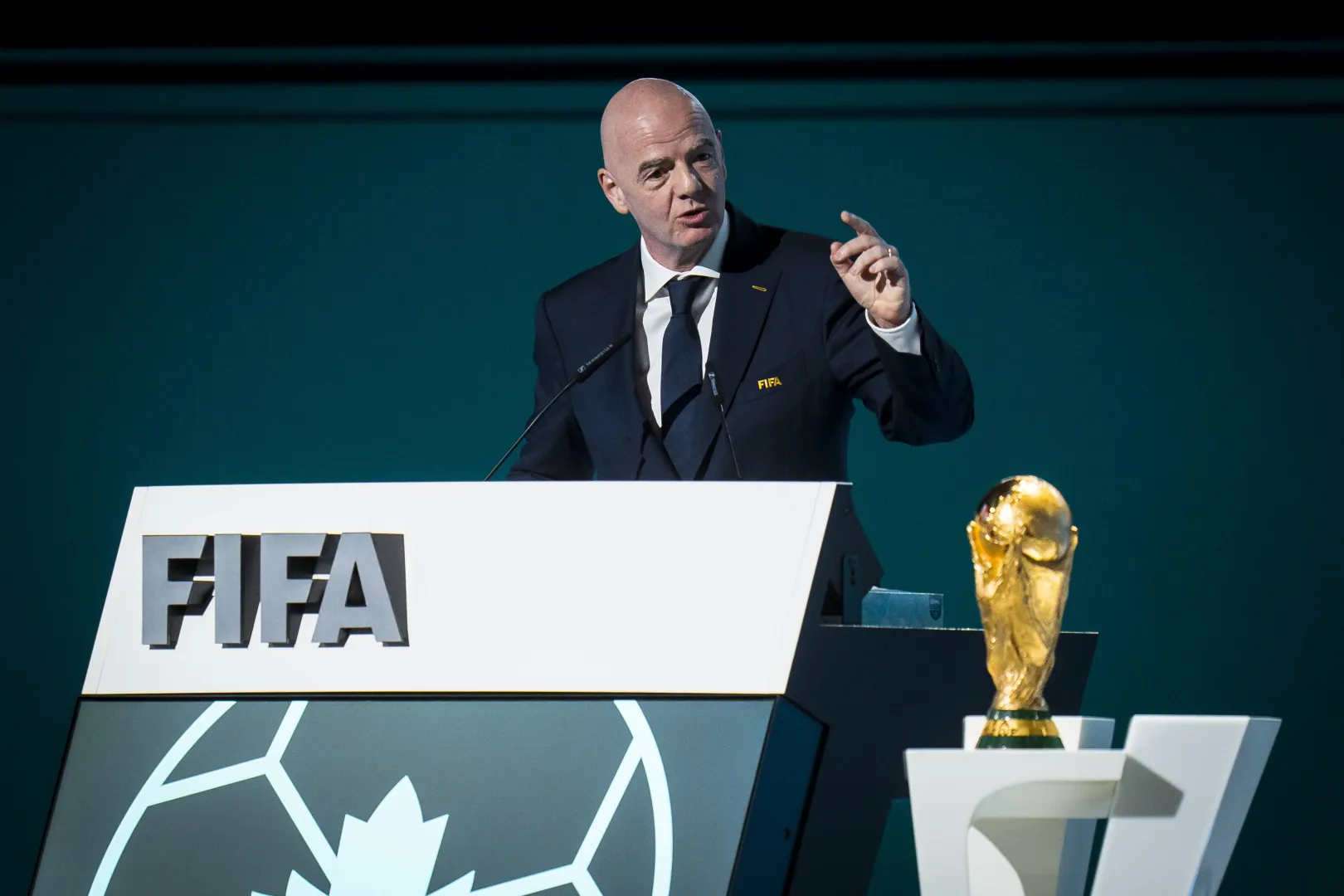 Gianni Infantino, fot. PAP/EPA/BOB FRID