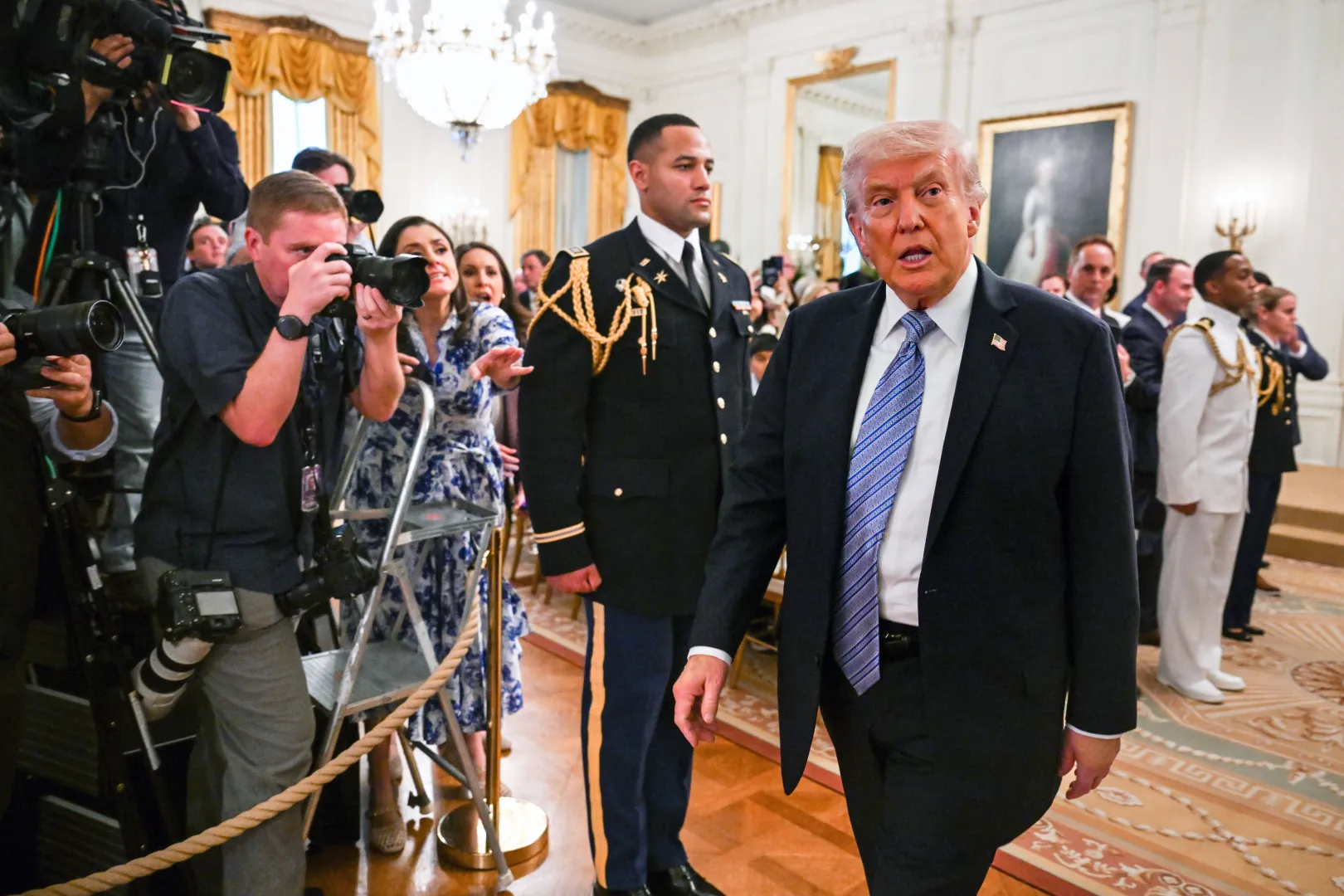 Prezydent USA Donald Trump. Fot. PAP/EPA/ANNABELLE GORDON / UPI / POOL