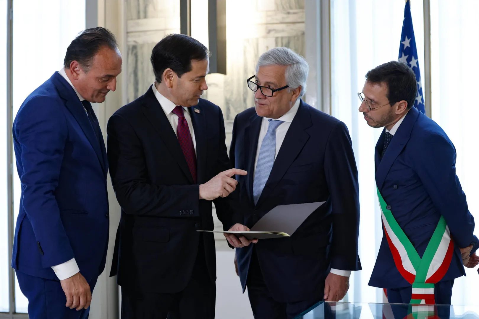Sekretarz stanu Marco Rubio z wizytą we Włoszech. Fot. PAP/EPA/FABIO FRUSTACI