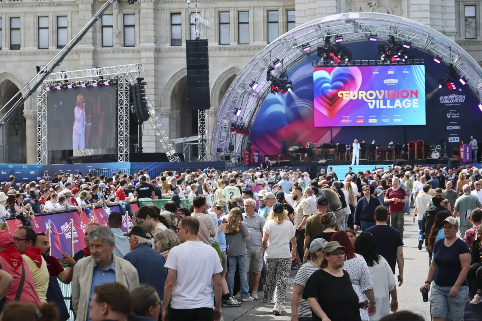 Konkurs piosenki Eurowizji w Wiedniu. Fot. PAP/EPA/HANNIBAL HANSCHKE