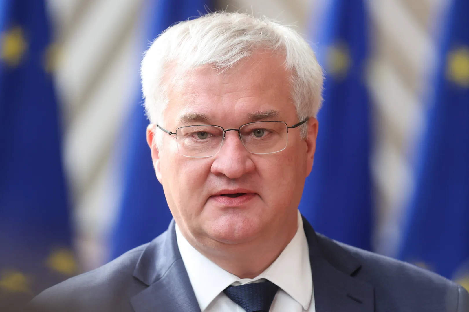 Министр иностранных Украины дел Андрей Сибига. Fot. PAP/EPA/OLIVIER HOSLET