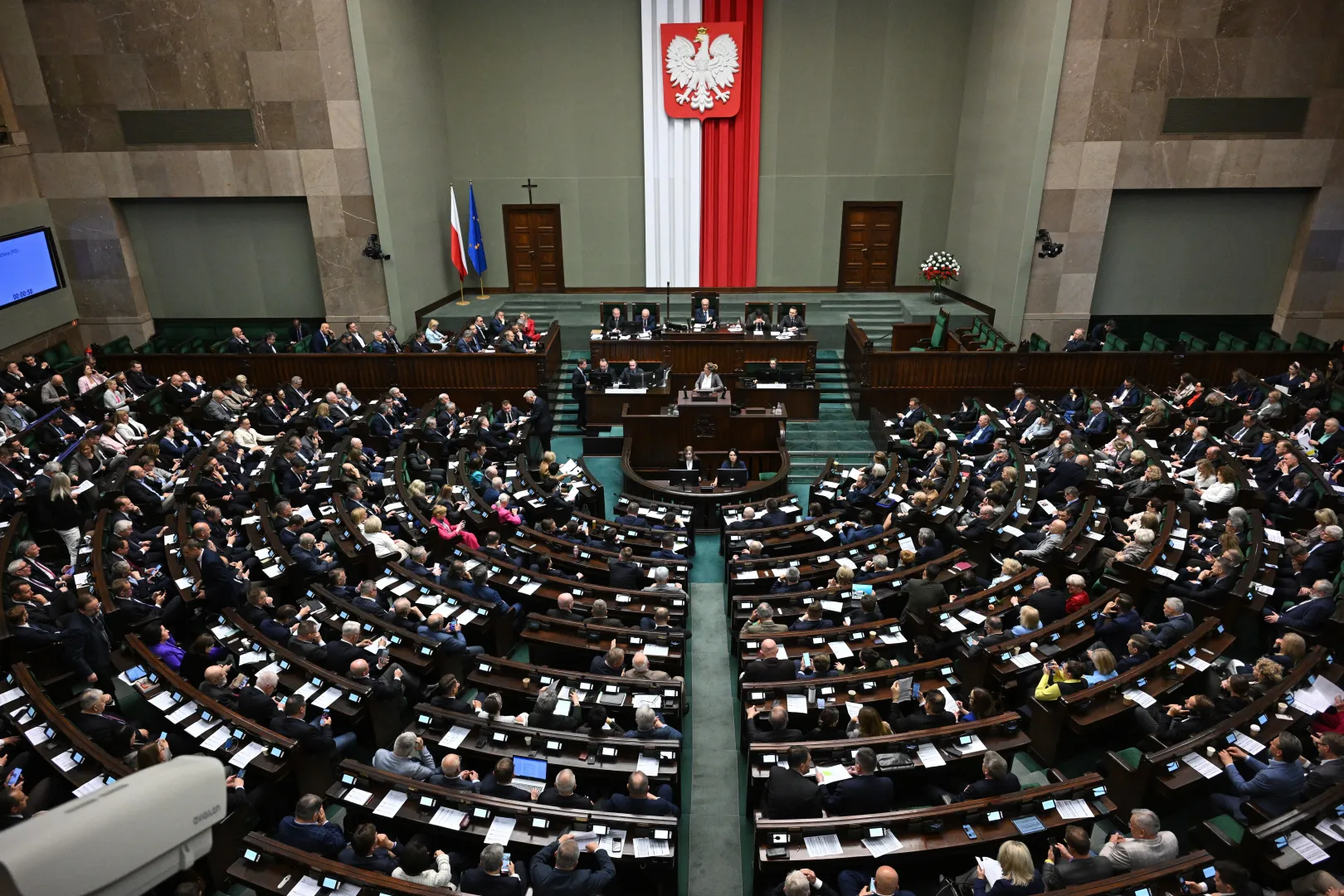 Sejm, sala plenarna. Fot. PAP/Radek Pietruszka