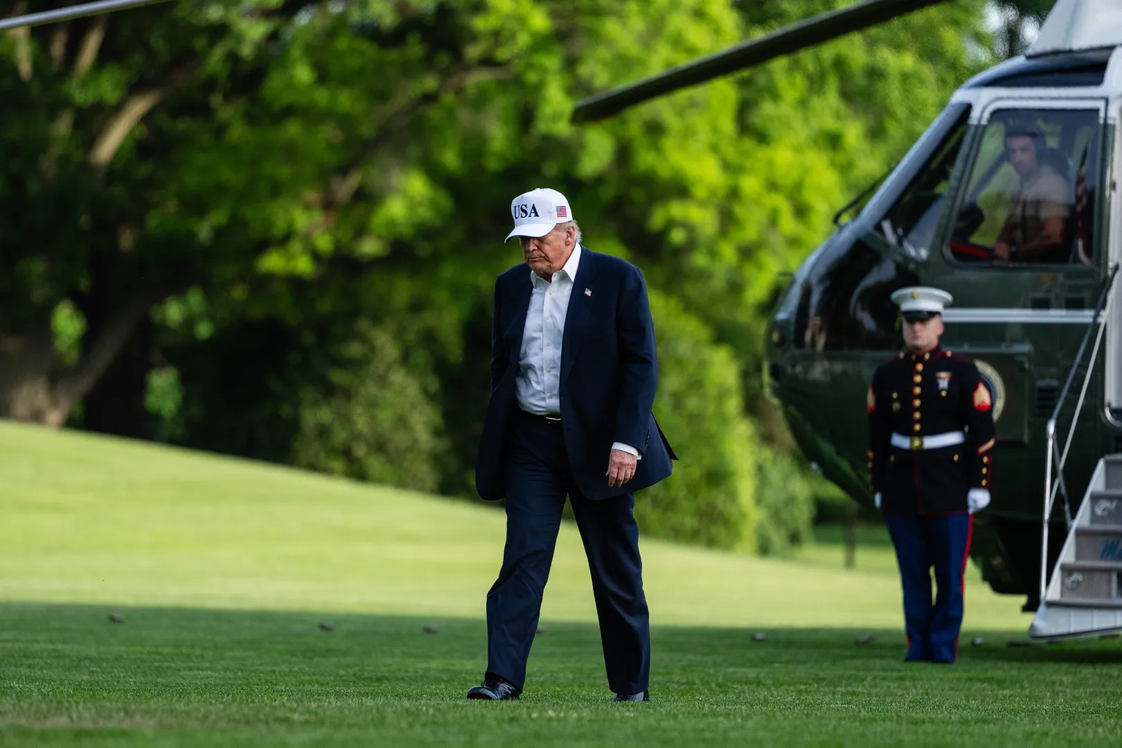 Donald Trump, fot. PAP/EPA/BLOOMBERG/Eric Lee / POOL