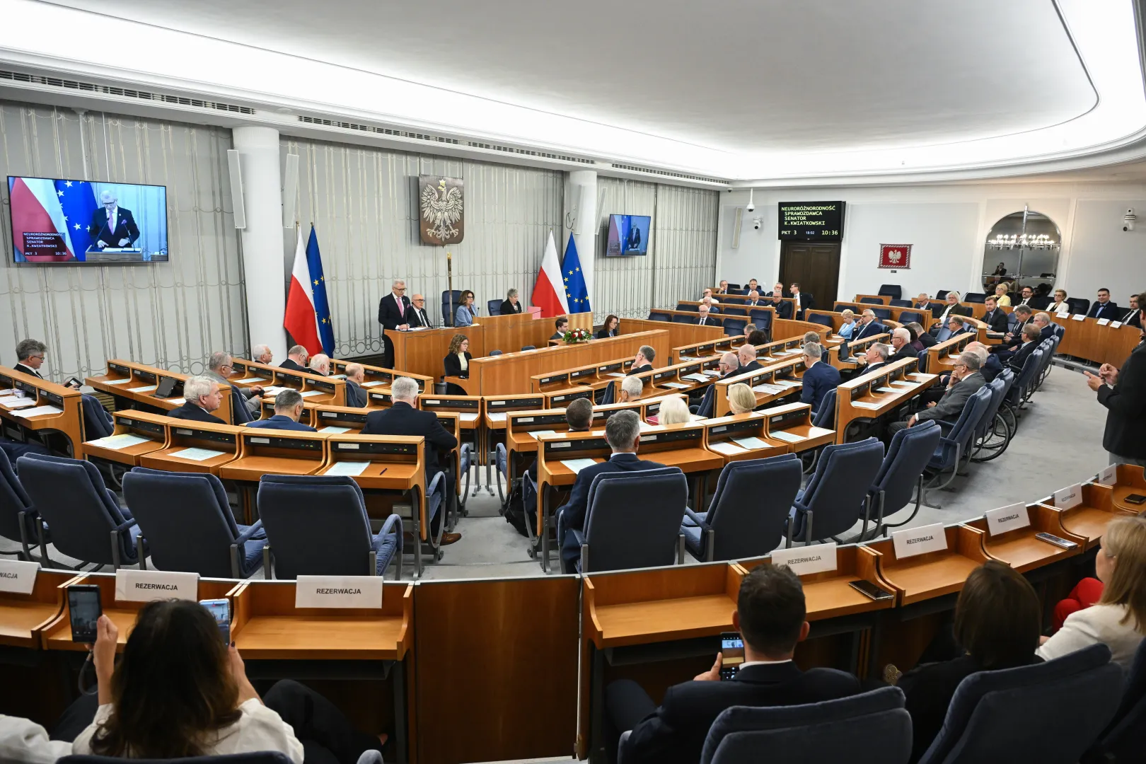 Obrady Senatu Fot. PAP/Radek Pietruszka