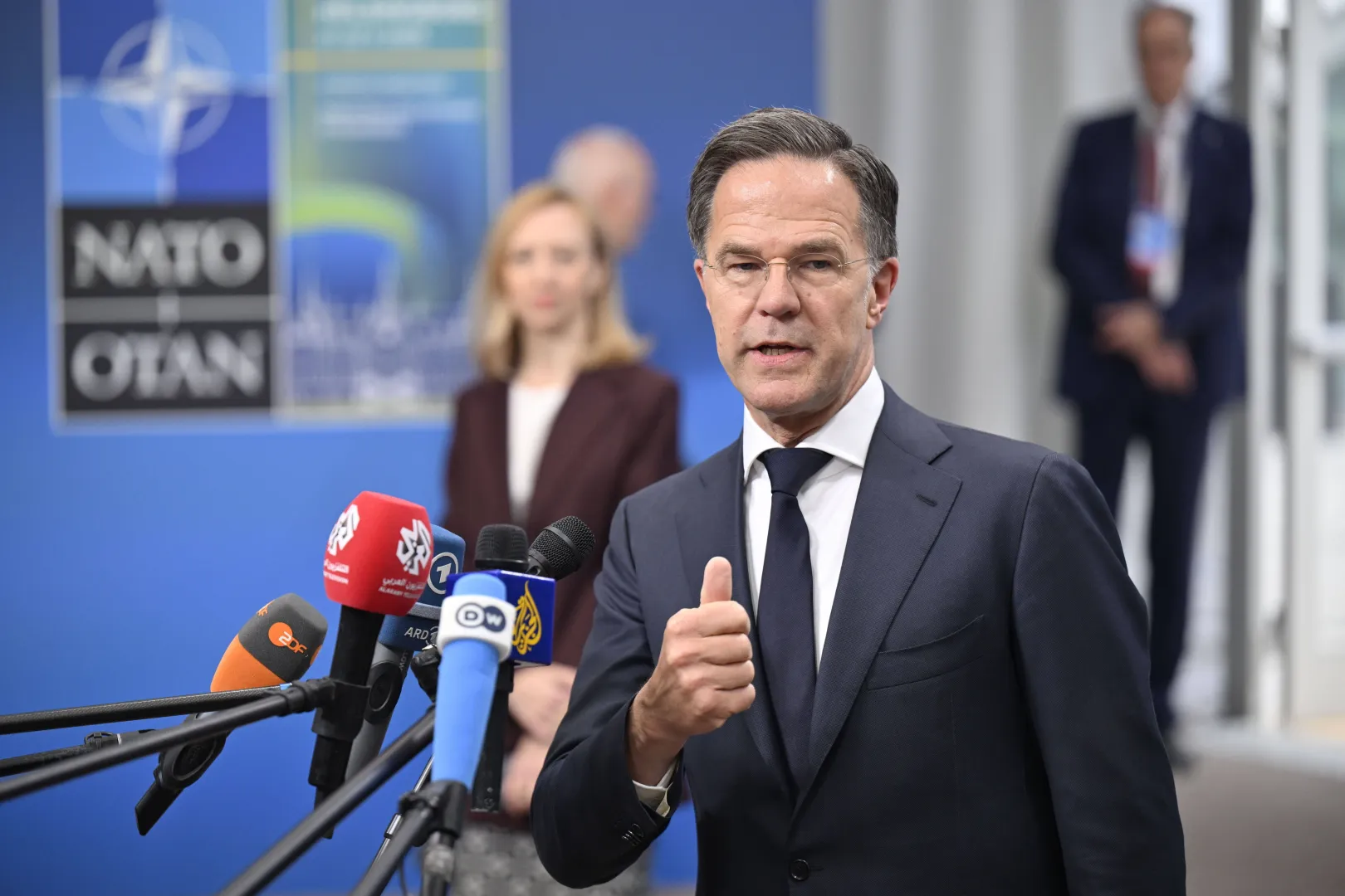 Sekretarz generalny NATO Mark Rutte. Fot. PAP/EPA/Johan Nilsson