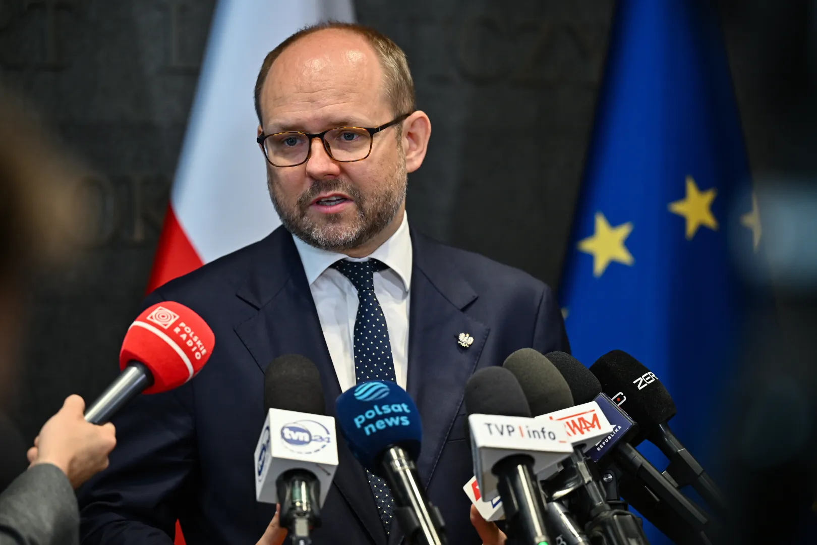 Szef Biura Polityki Międzynarodowej w KPRP Marcin Przydacz. Fot. PAP/Przemysław Piątkowski