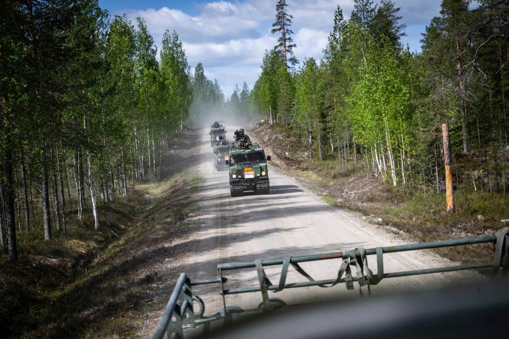 Спільні навчання військових з країн НАТО "Northern Star" на полігоні Вуосанка в Фінляндії. Fot. PAP/Wiktor Dąbkowski