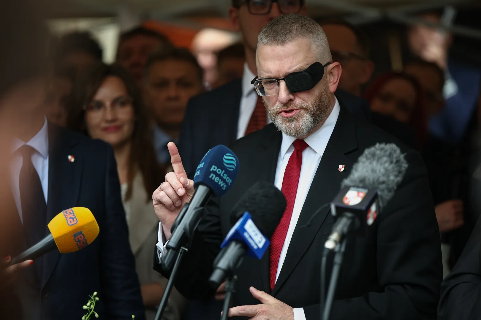 Grzegorz Braun. Fot. PAP/	Łukasz Gągulski