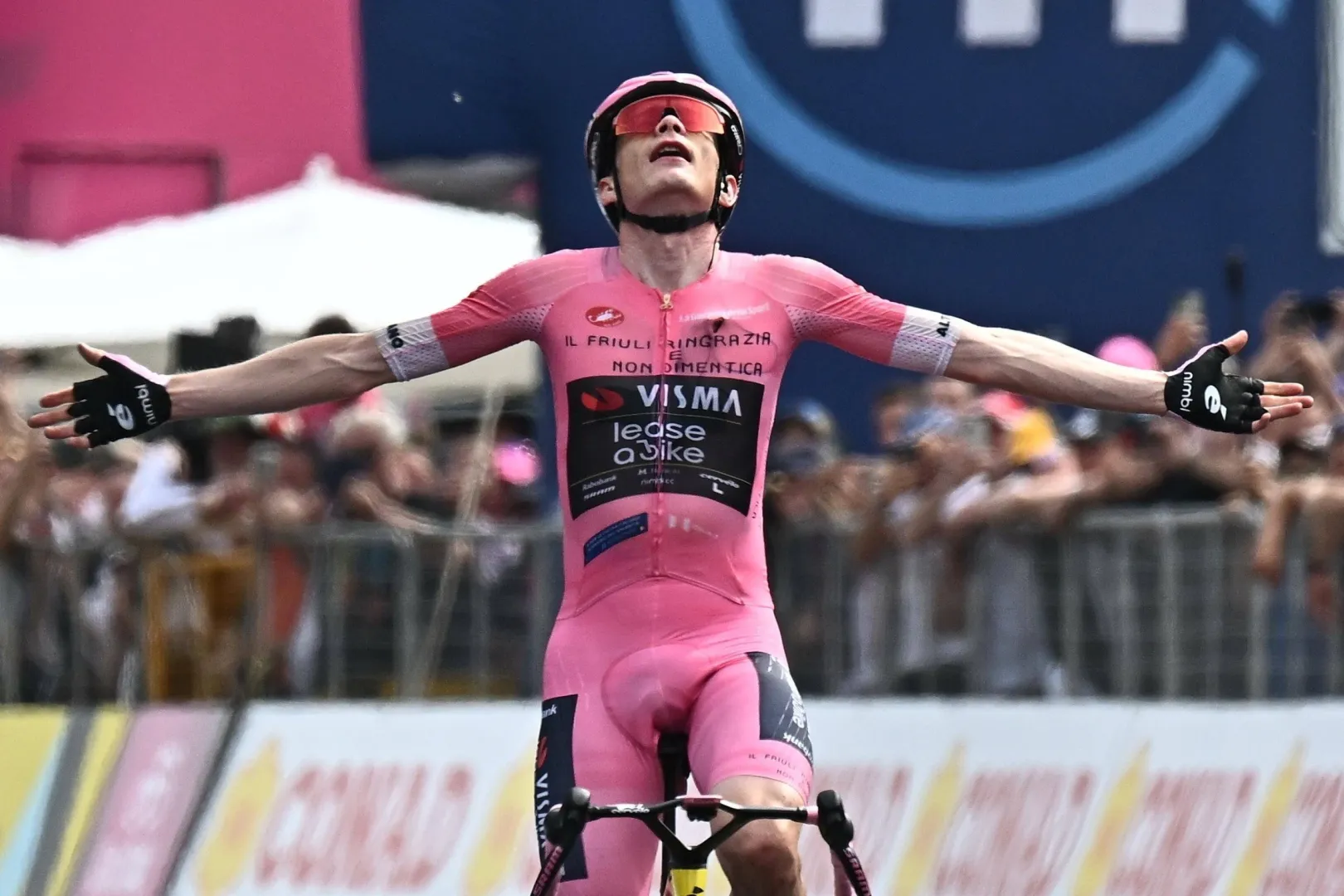 Jonas Vingegaard. Fot. PAP/EPA/	LUCA ZENNARO