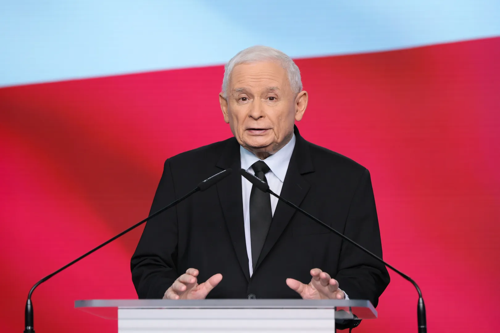 Prezes PiS Jarosław Kaczyński. Fot. PAP/	PAP/Paweł Supernak