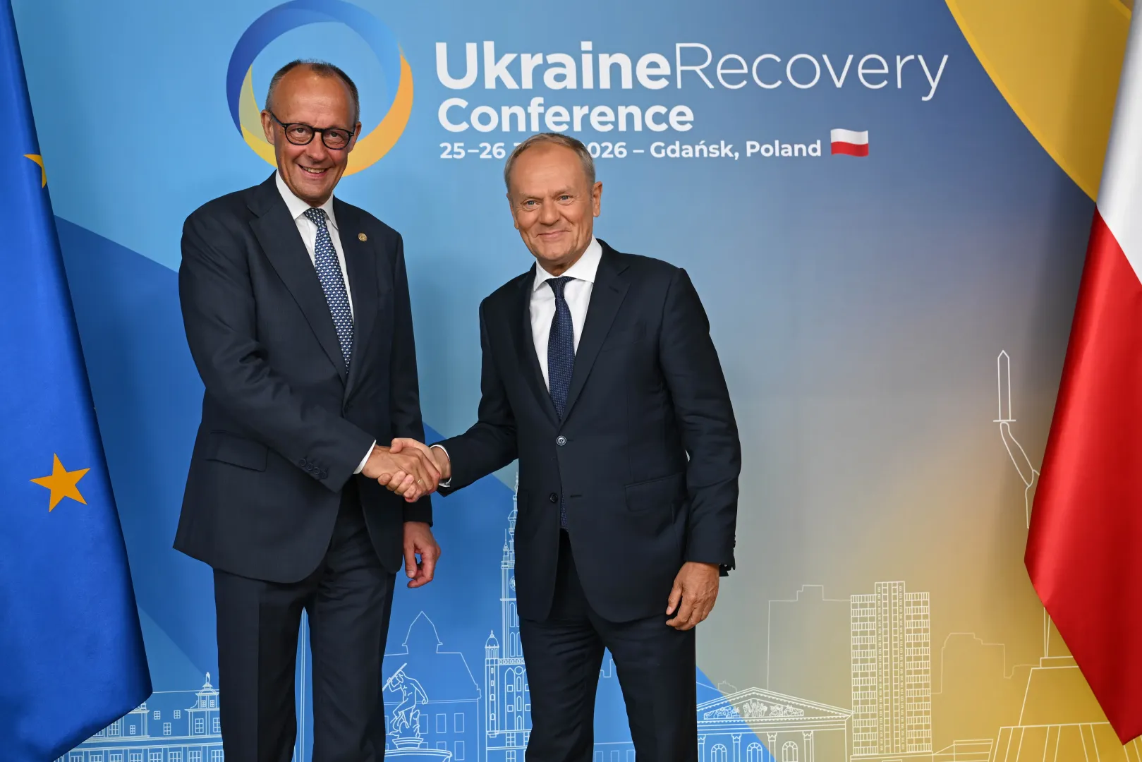 Donald Tusk, Friedrich Mez. Fot. PAP/Adam Warżawa