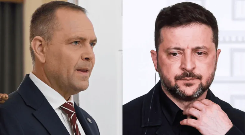 Prezydent Polski Karol Nawrocki i prezydent Ukrainy Wołodymyr Zełenski. Fot. PAP/Marcin Obara/EPA/ANGELO CARCONI