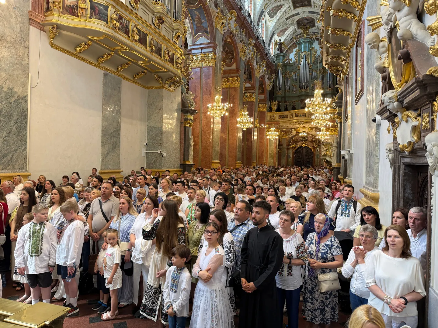 Jasna Góra. Modlitwy o pokój w Ukrainie i nawrócenie Rosji podczas pielgrzymki grekokatolików. Fot.  X/JasnaGoraNews