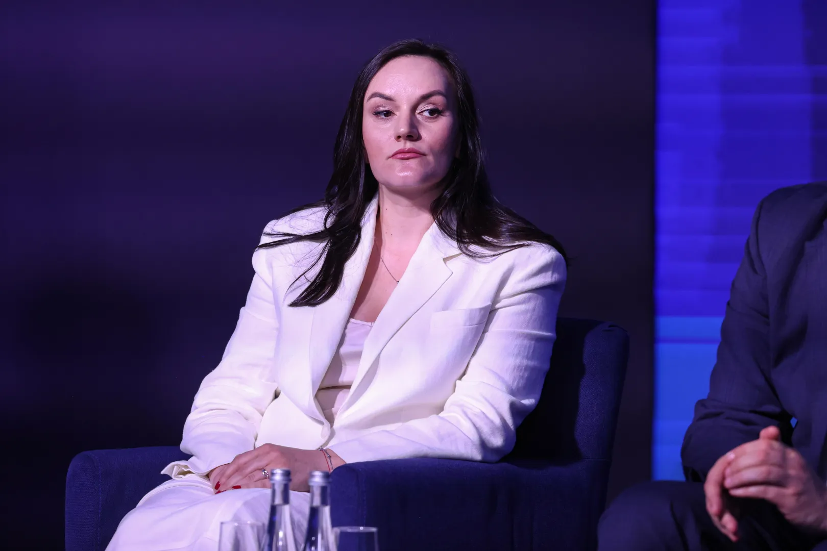 Pełniąca obowiązki Ministra Kultury i Komunikacji Strategicznej Tetiana Bereżna. Fot. PAP/Viktor Kovalchuk
