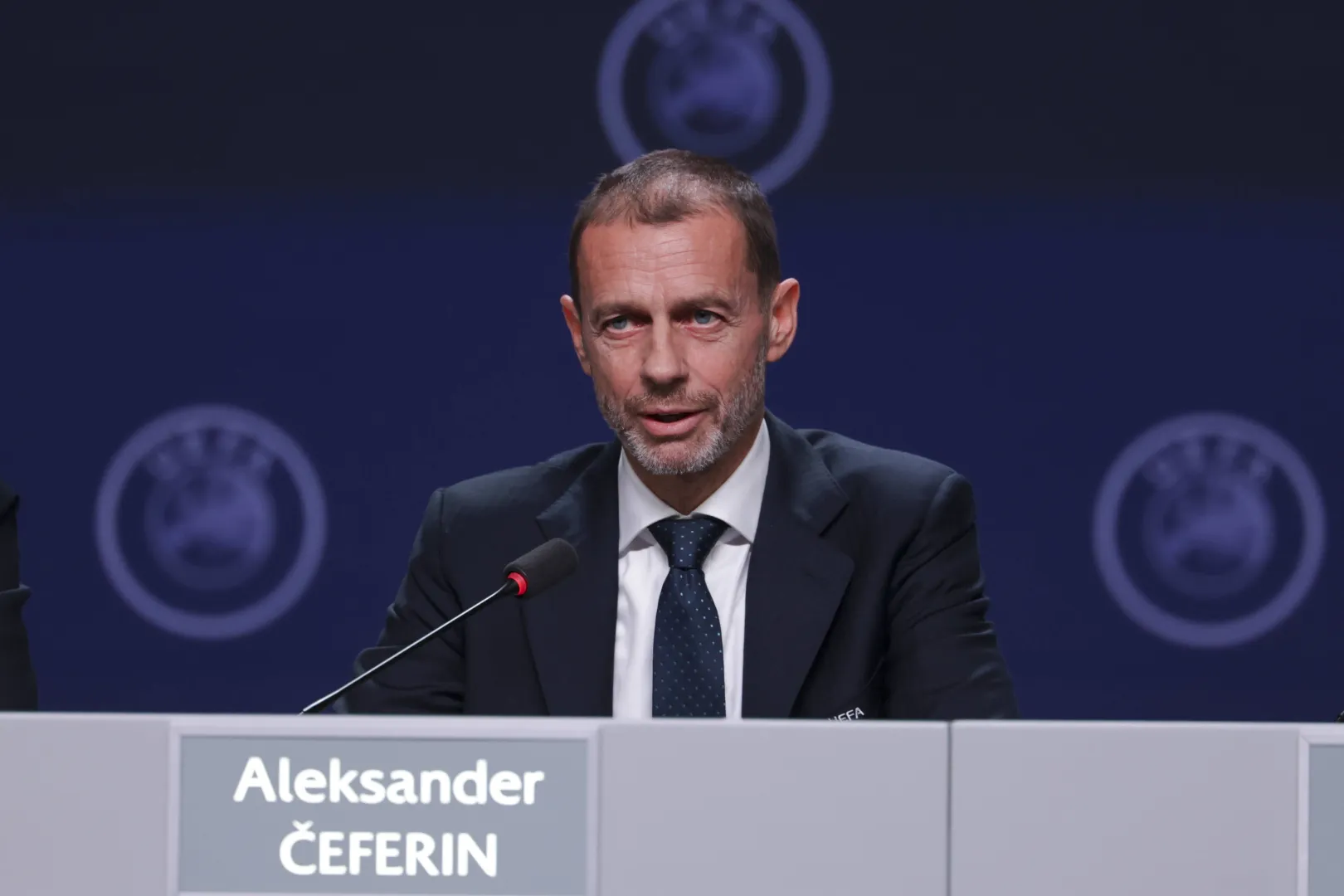 Aleksander Čeferin. Fot. EPA/CHRISTOPHER NEUNDORF