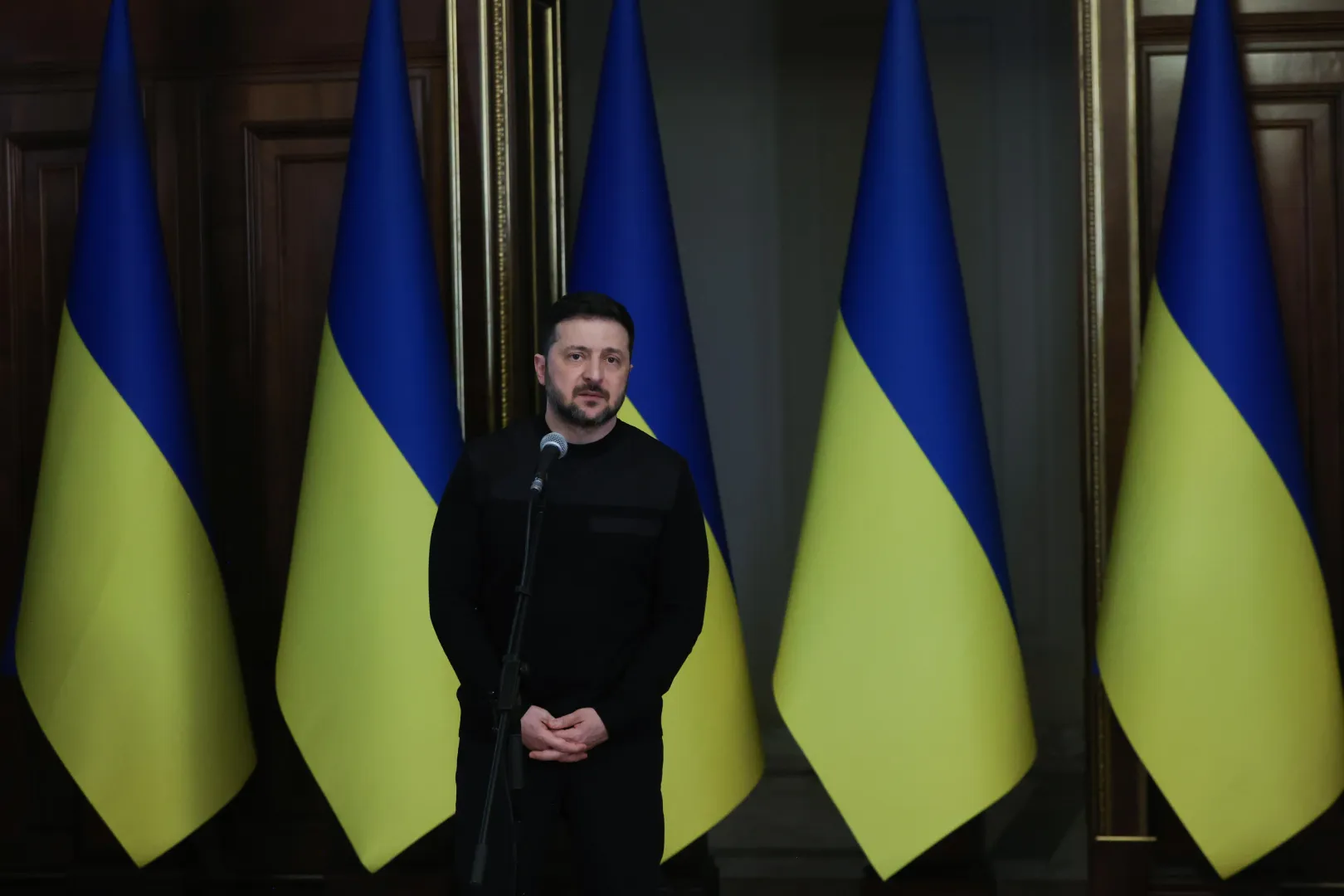 Prezydent Ukrainy Wołodymyr Zełenski. Fot. PAP/	Victor Kovalchuk
