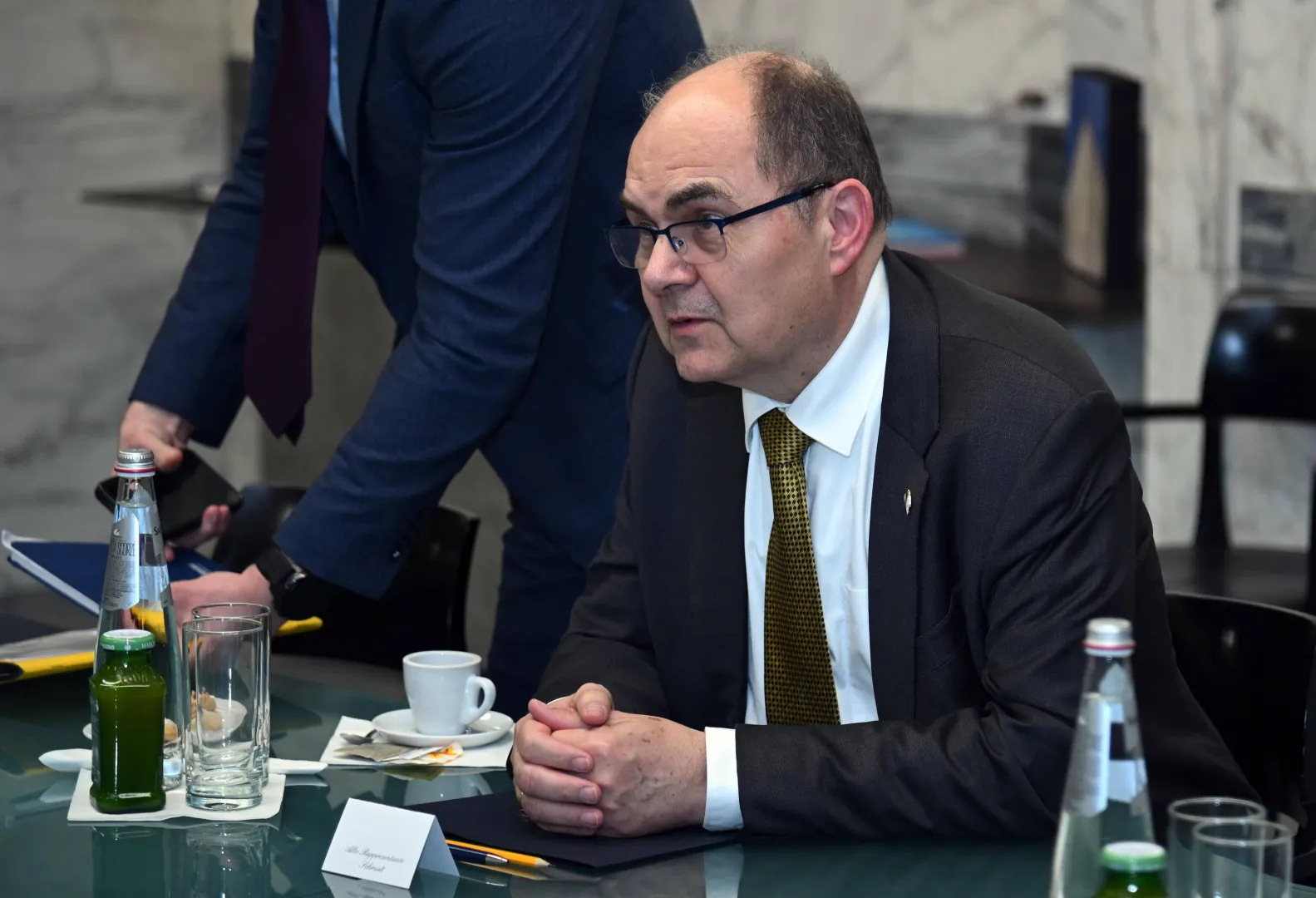 Dotychczasowy Wysoki Przedstawiciel wspólnoty międzynarodowej w Bośni i Hercegowinie, Christian SchmidtFot. PAP/EPA/FABIO CIMAGLIA 