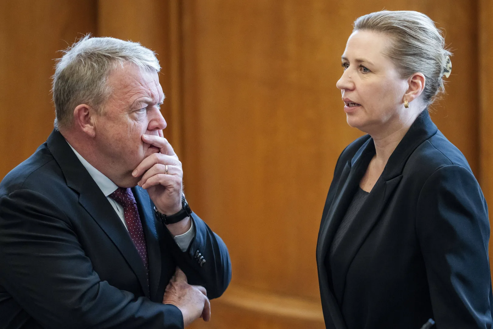 Premierka Danii Mette Frederiksen i szef dyplomacji Lars Lokke Rasmussen. Fot. PAP/EPA/MADS CLAUS RASMUSSEN